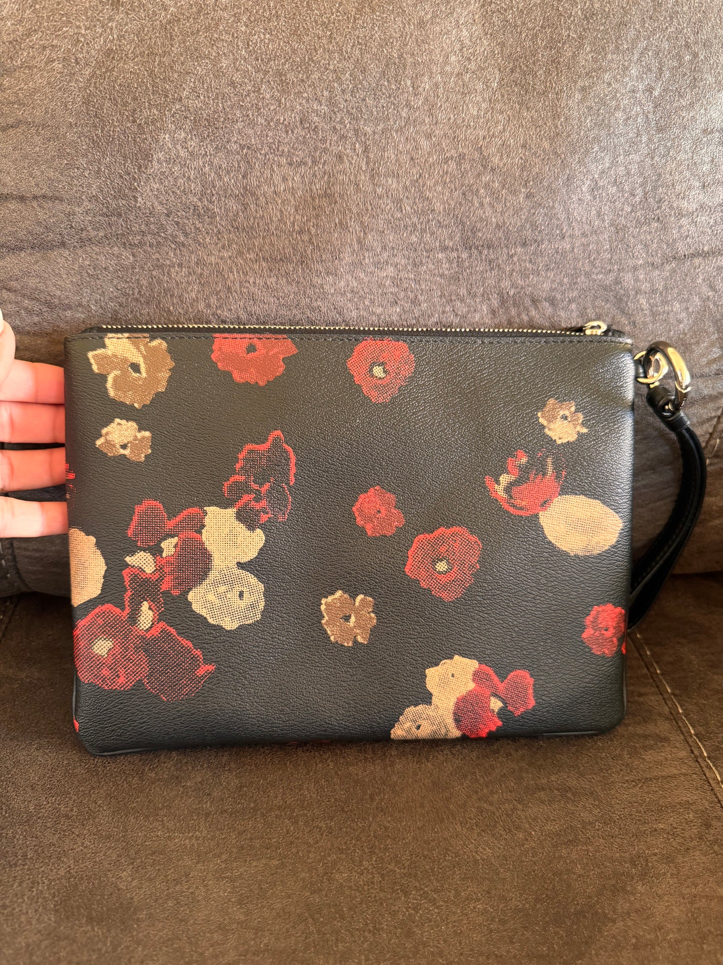 Coach wristlet floral