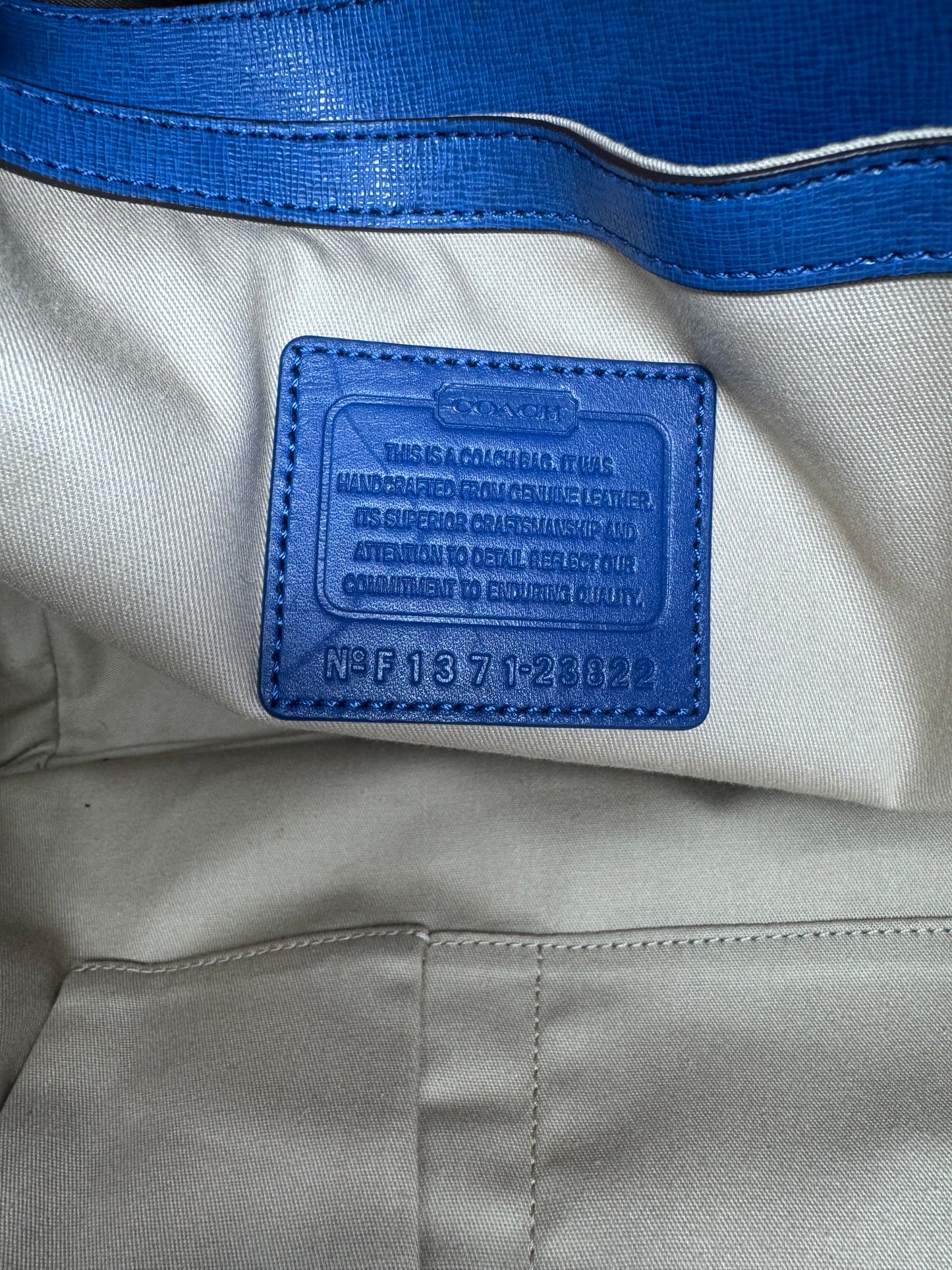 COACH Saffiano Leather City Tote Large