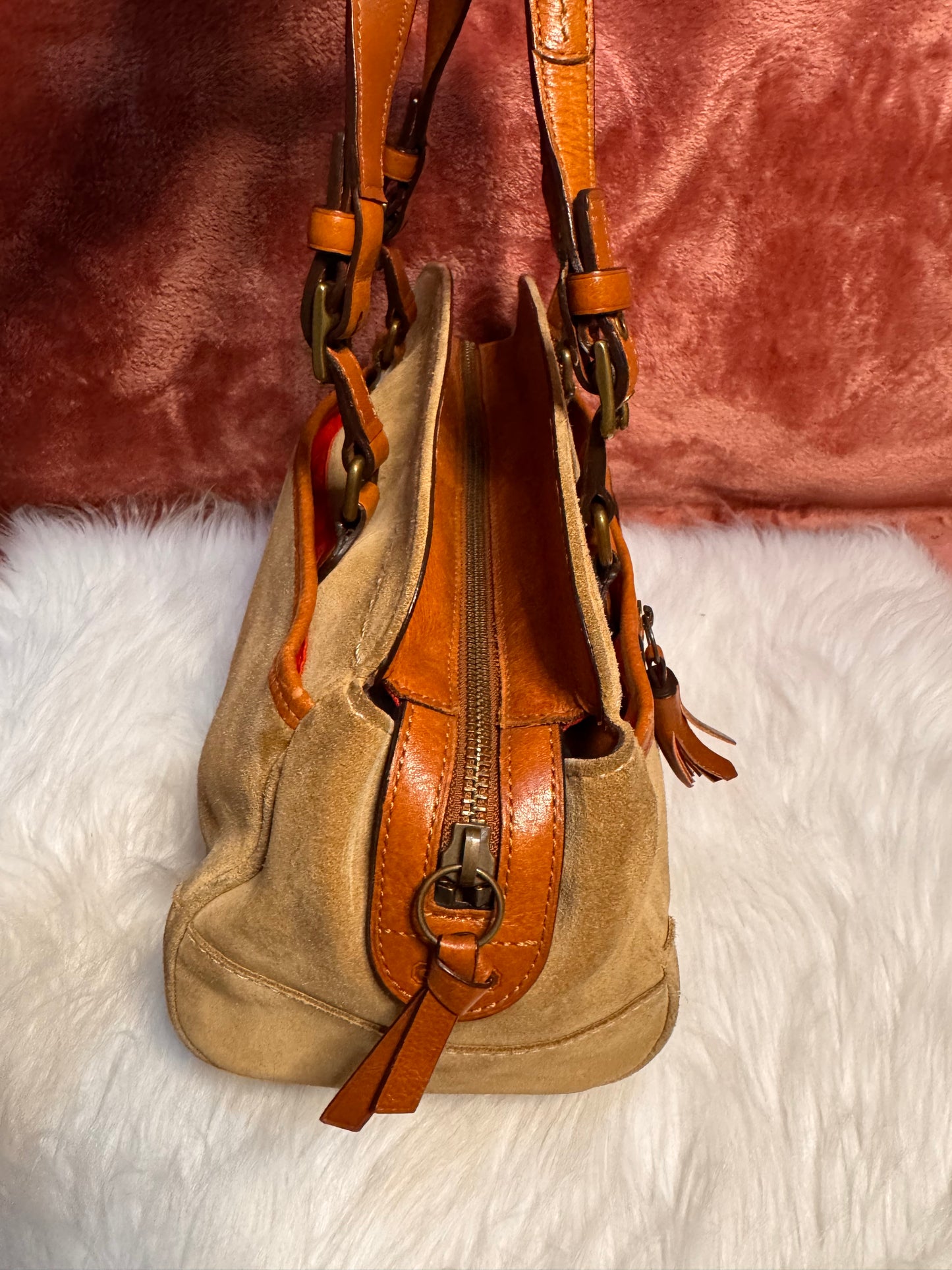 Coach Hampton Suede Boston