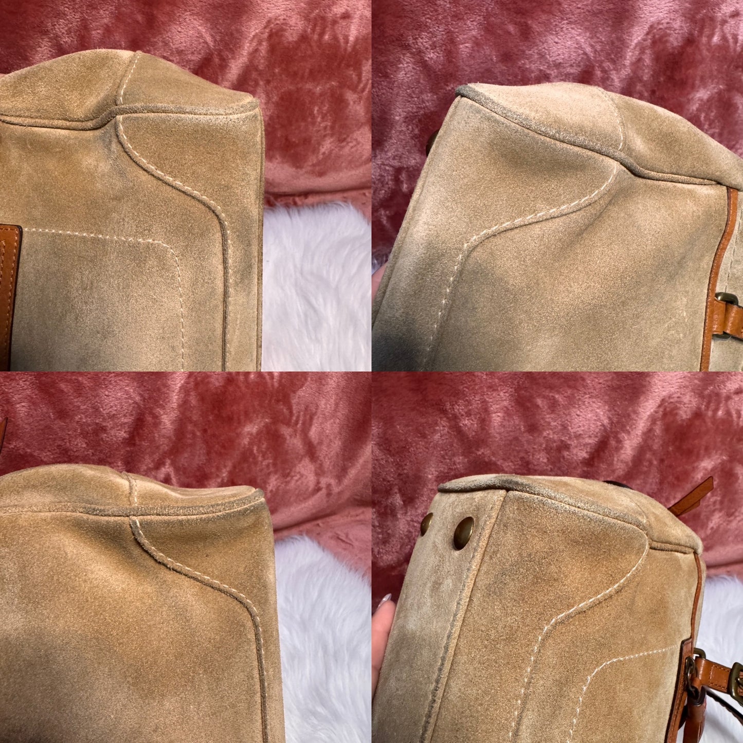 Coach Hampton Suede Boston