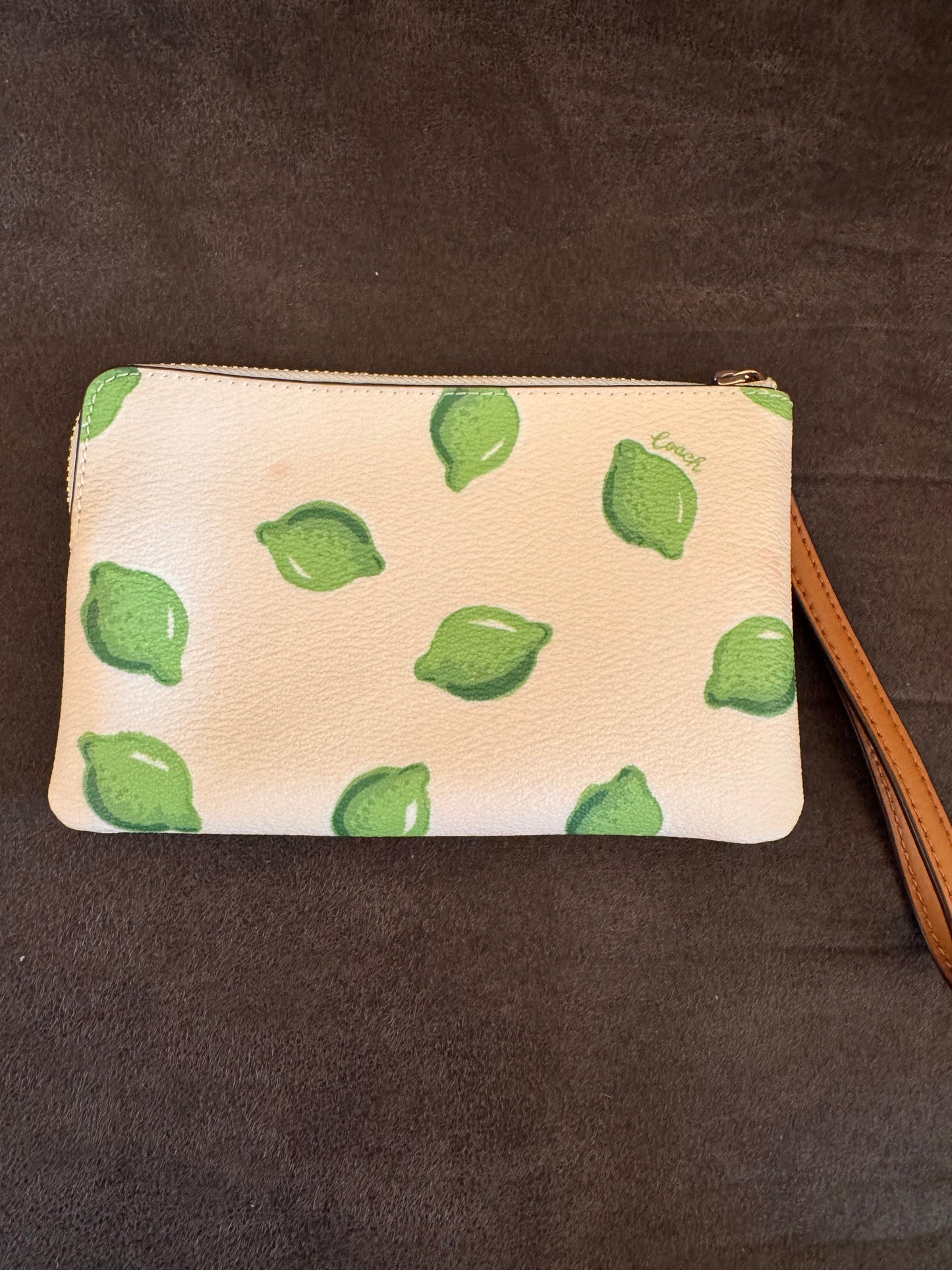 Coach Corner Zip Wristlet