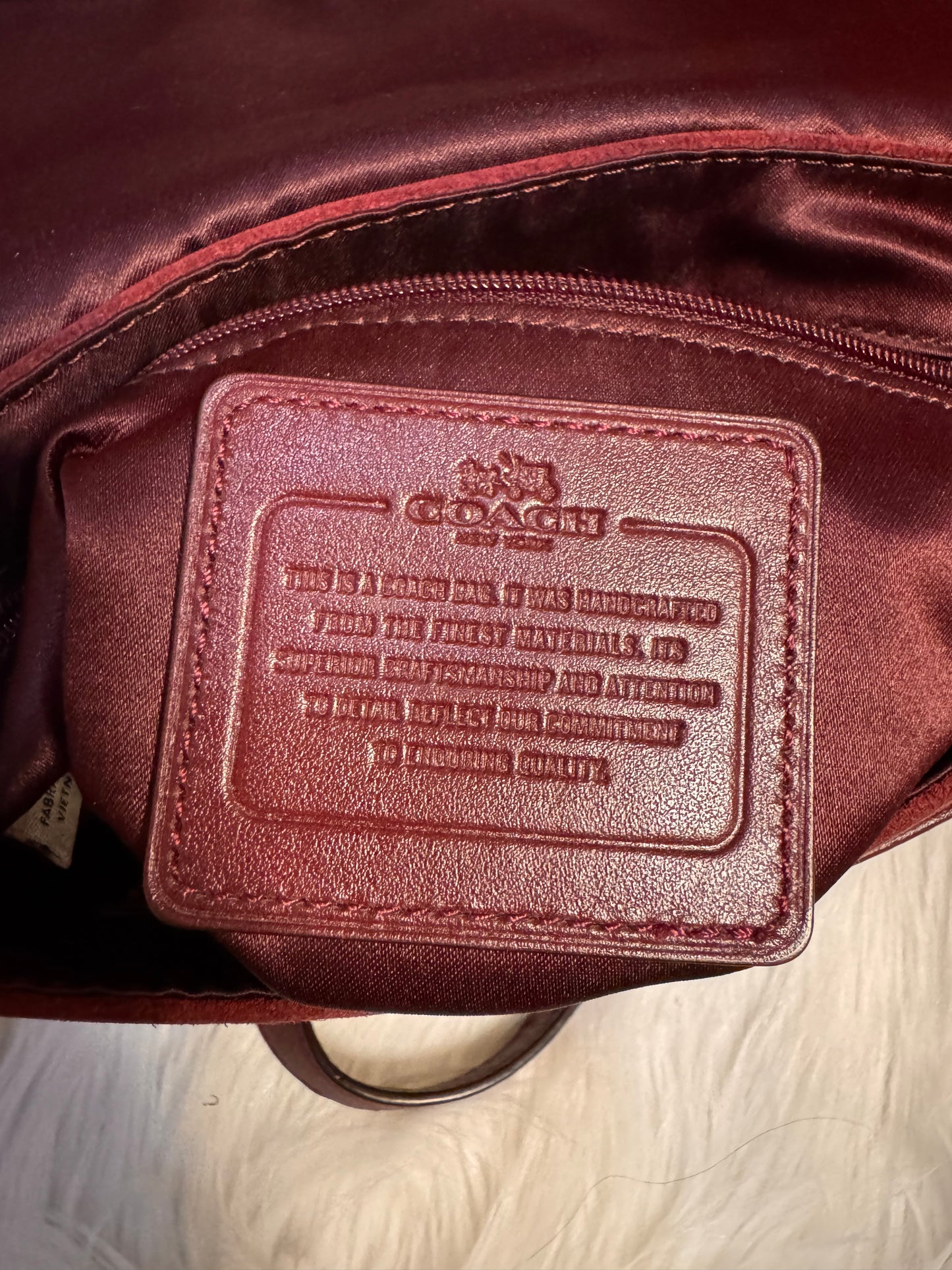 Coach Taylor Suede & Leather Python print