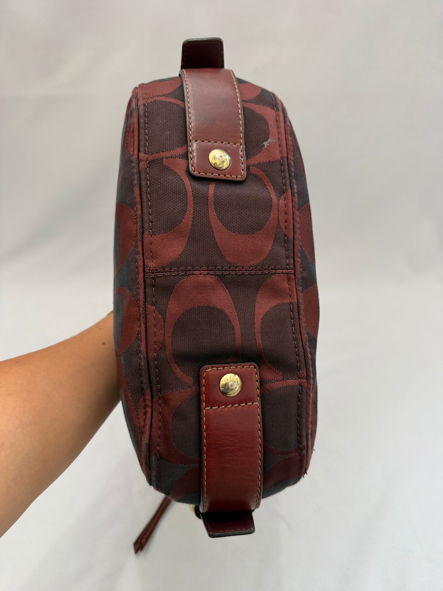 Coach Burgundy Zoe Medium