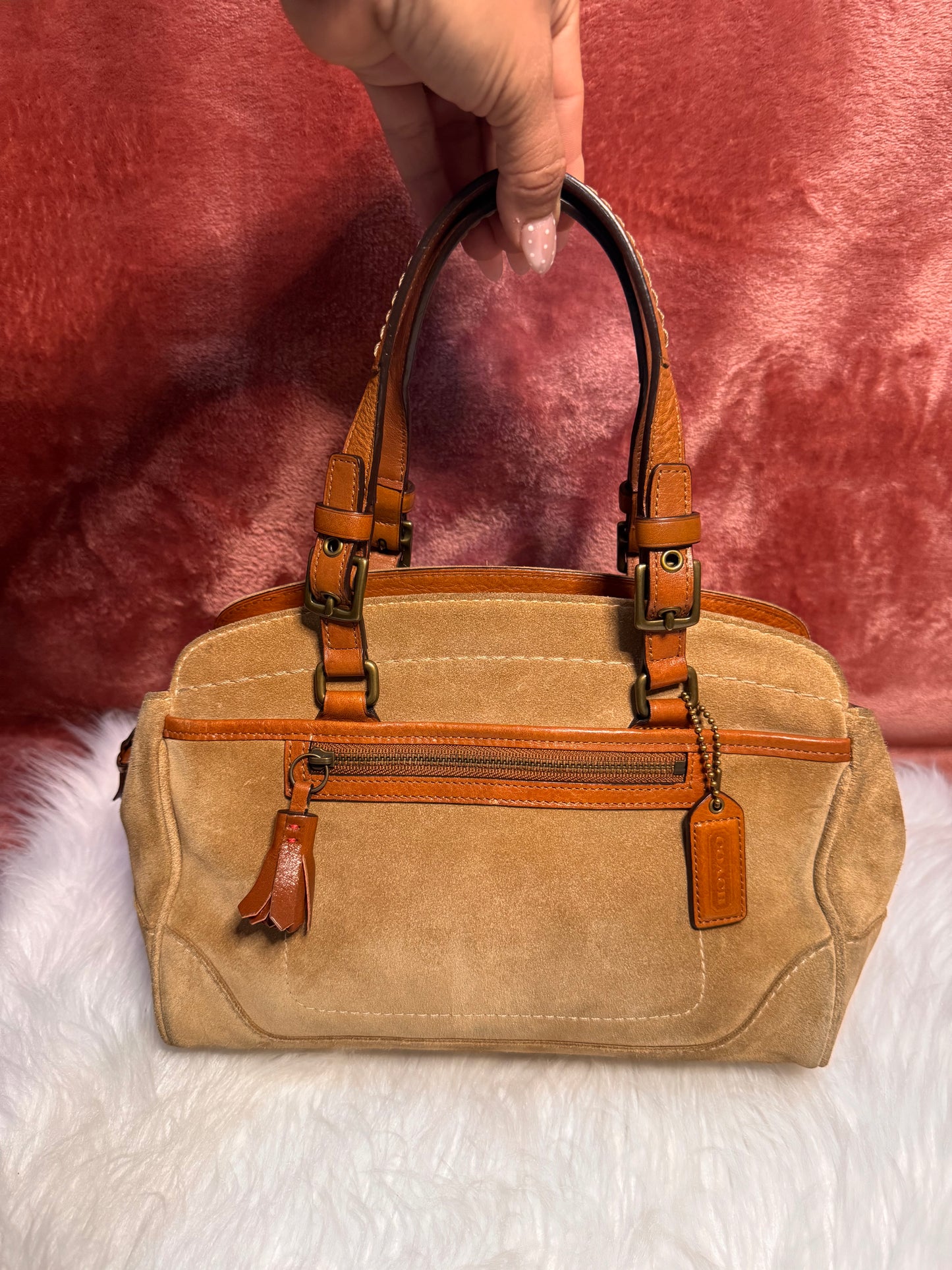 Coach Hampton Suede Boston