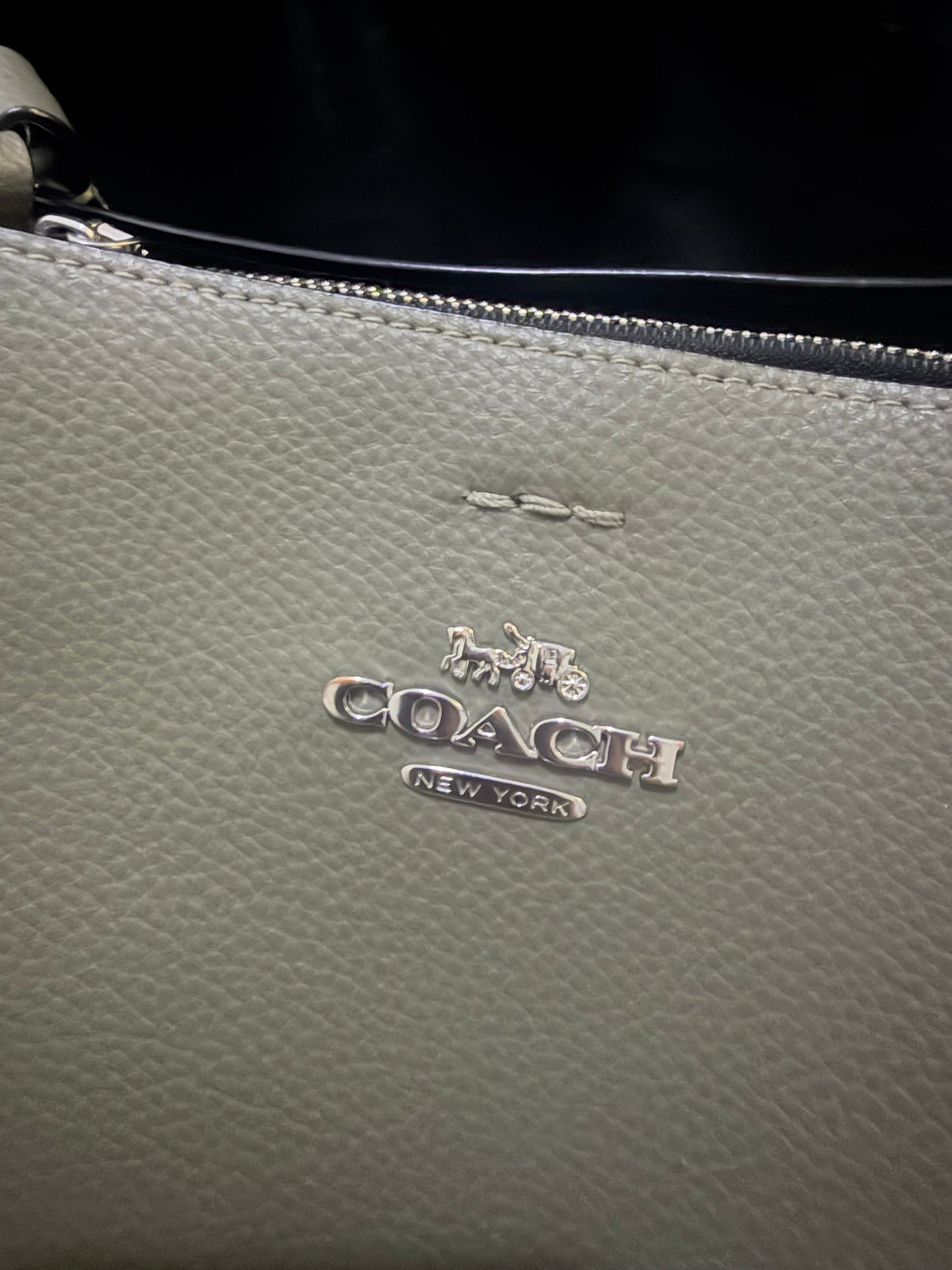 Coach Town Bucket Olive Green