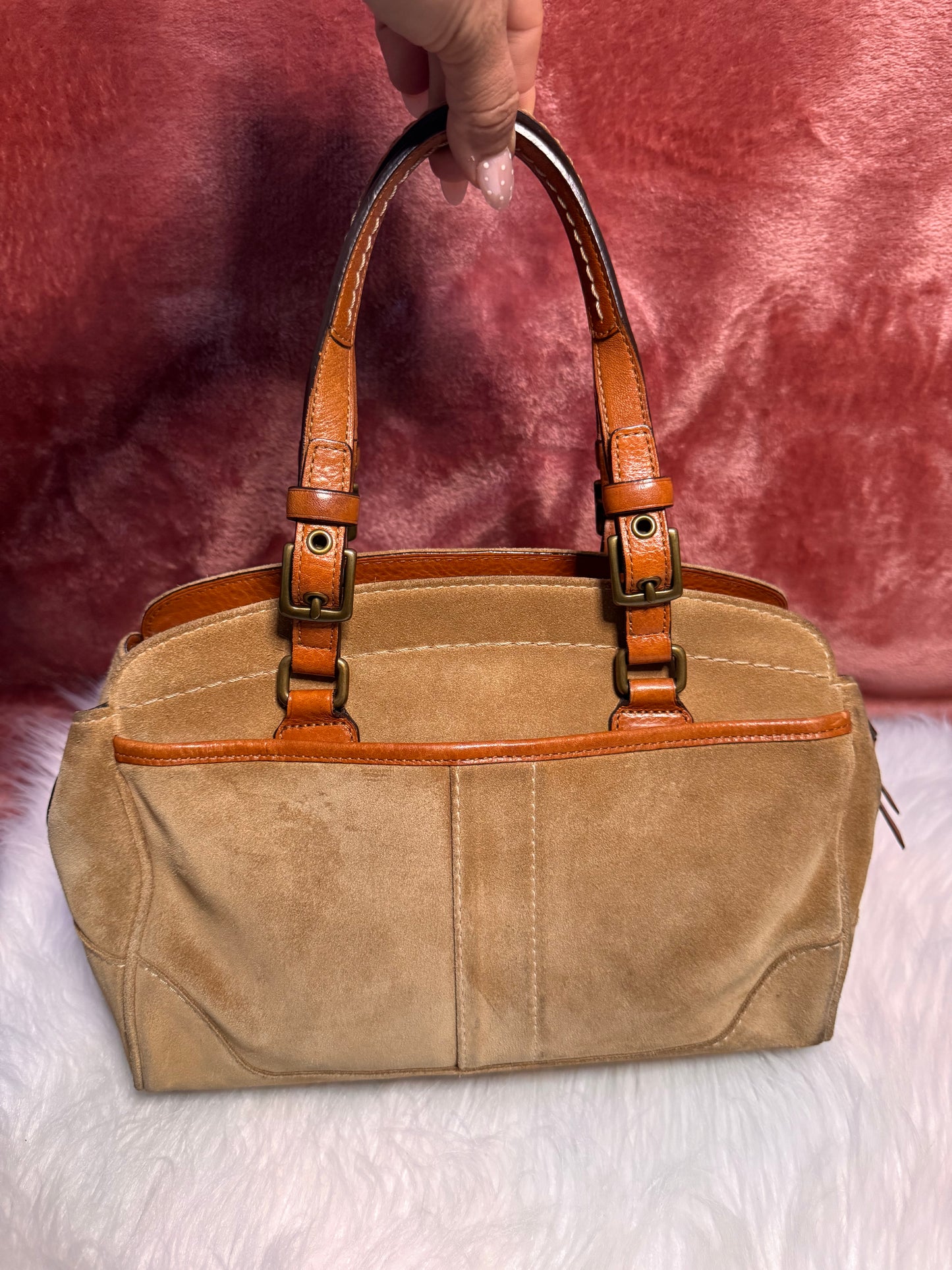 Coach Hampton Suede Boston