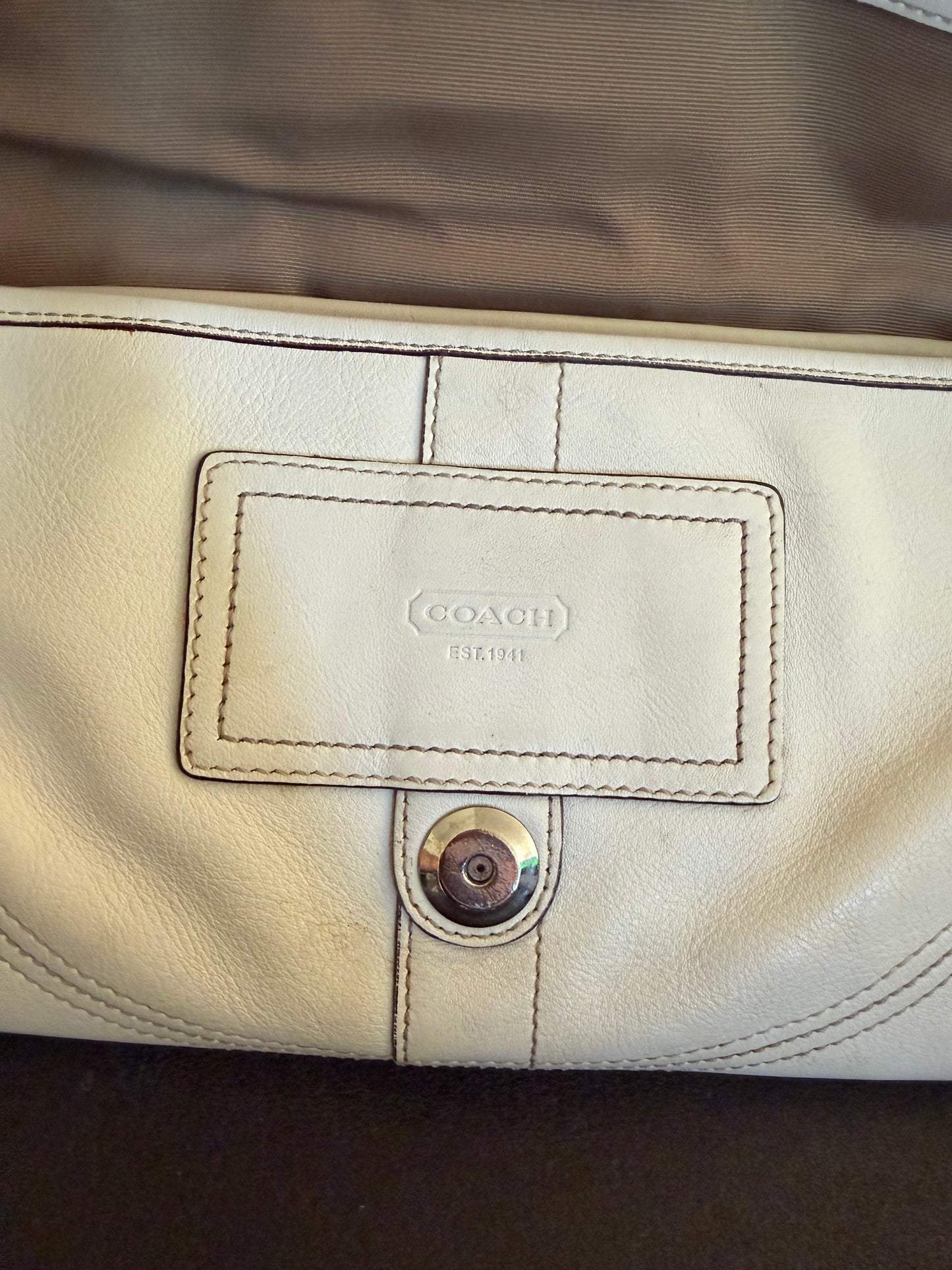 Coach Mini Soho White Leather