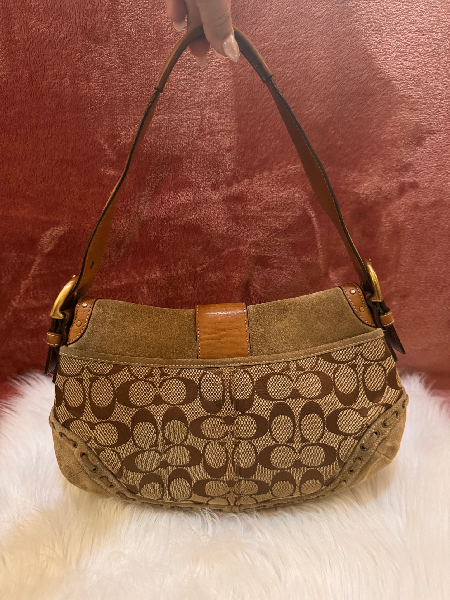 Coach SoHo Canvas, Leather and Suede