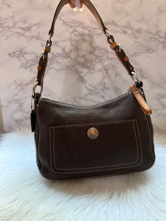 Coach Chelsea Brown Pebble Leather