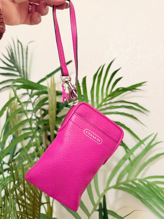 Coach wristle hot pink