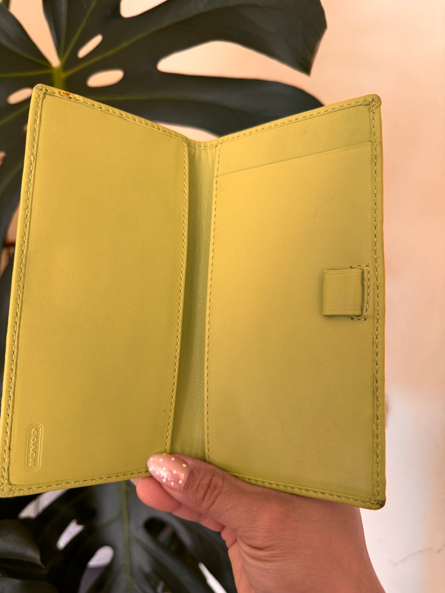 Coach Penelope Hobo Lime green. Bag, Wallet and checkbook