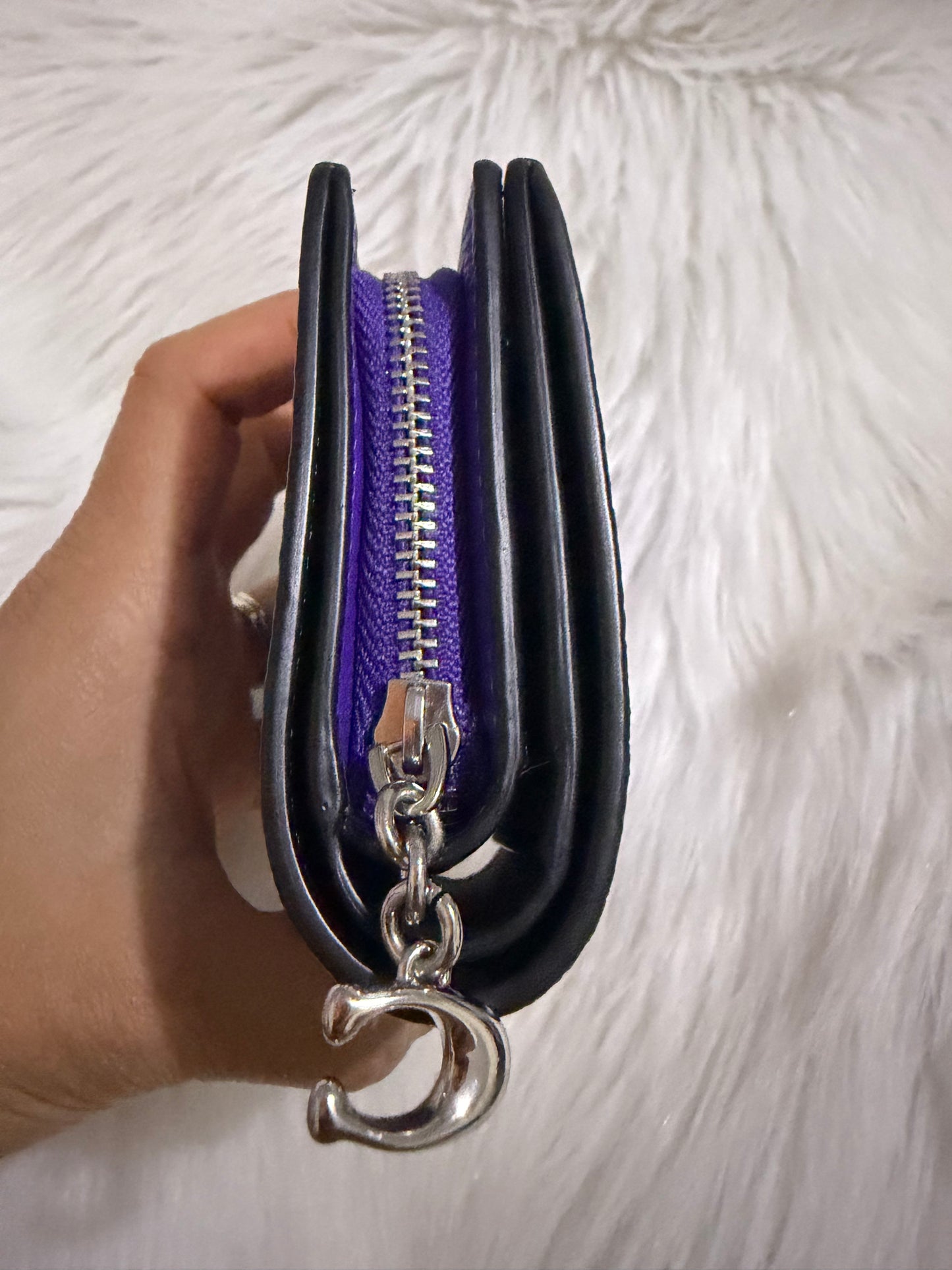 Coach Snap Wallet in purple