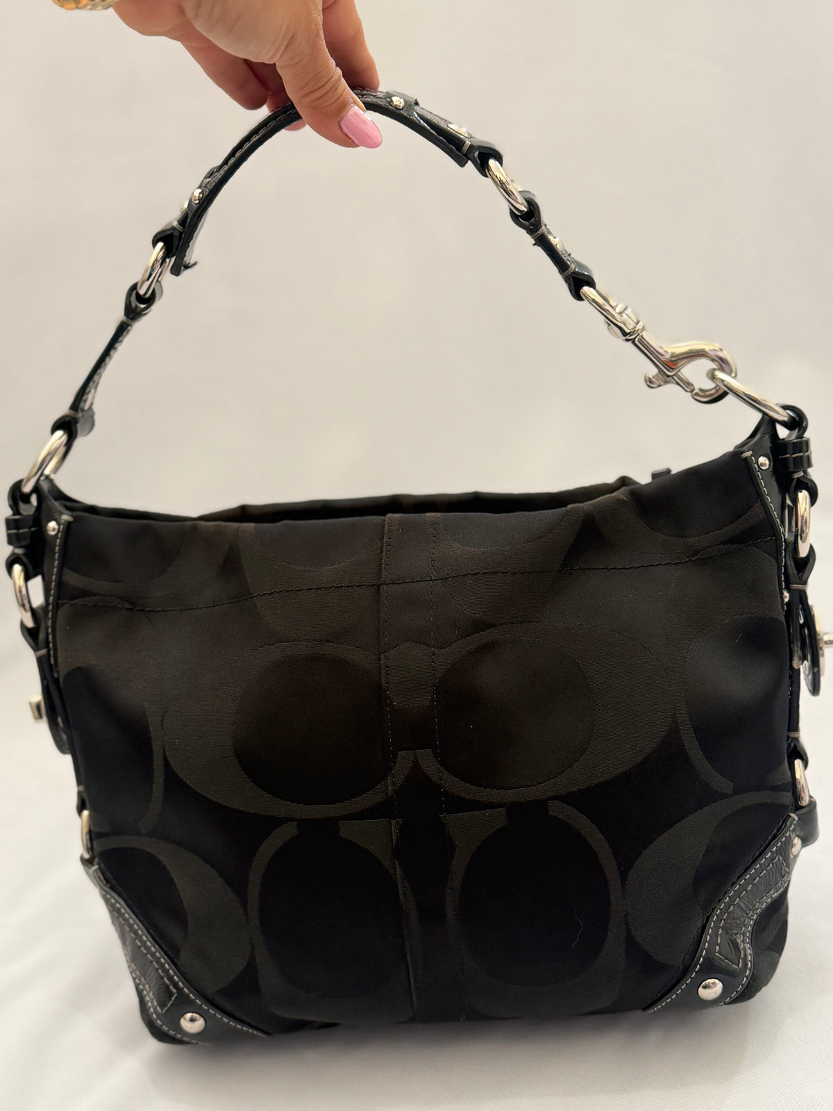 Coach Carly Signature Black
