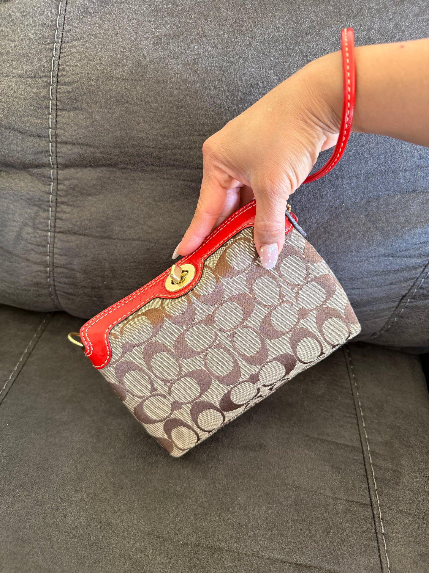 Coach Signature Turnlock Mini Bag