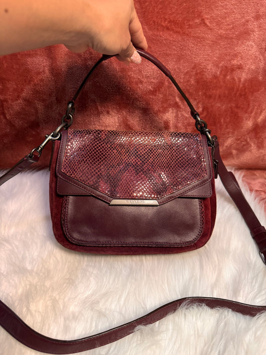 Coach Taylor Suede & Leather Python print
