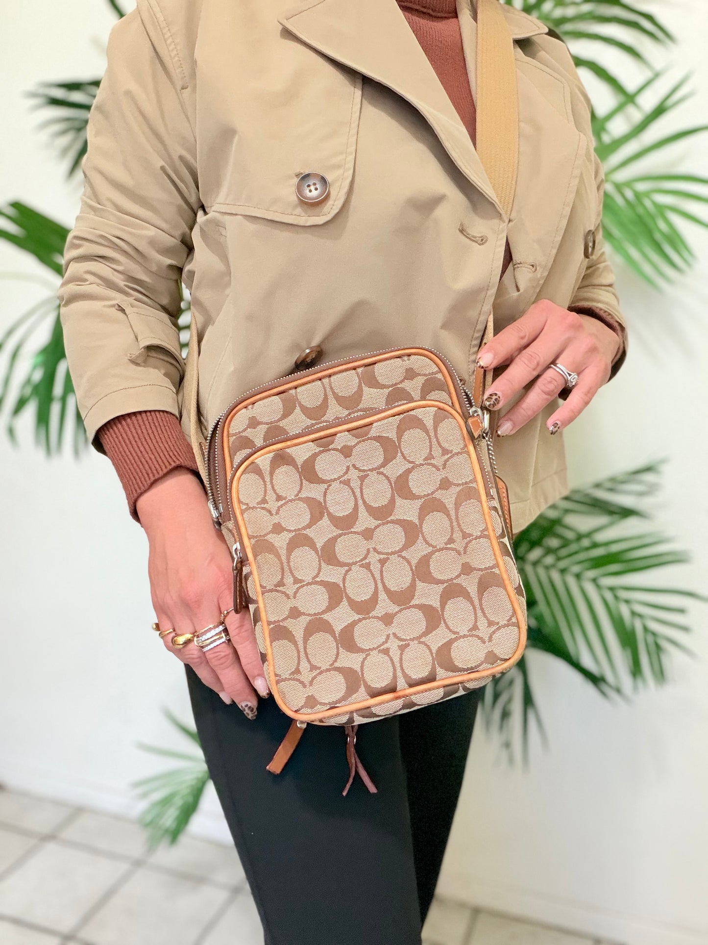 Coach Signature crossbody bag