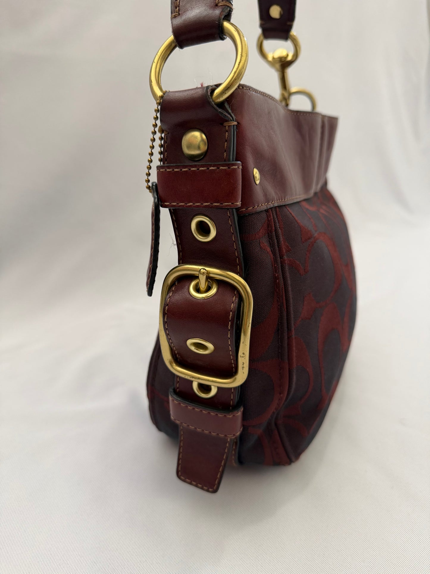 Coach Burgundy Zoe Medium