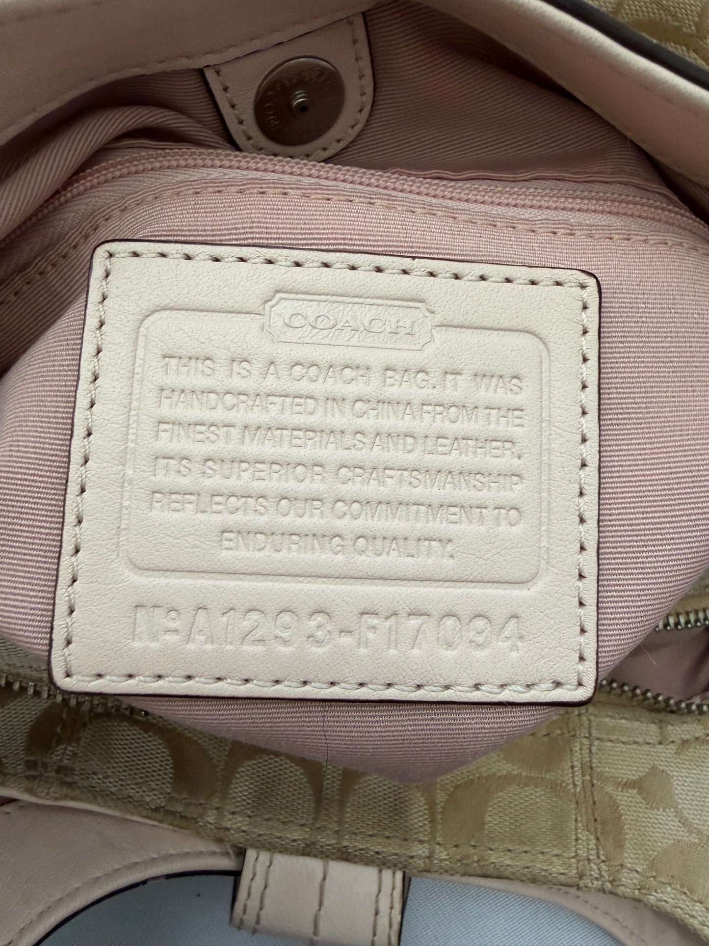 Coach Pink/Beige Soho Hobo