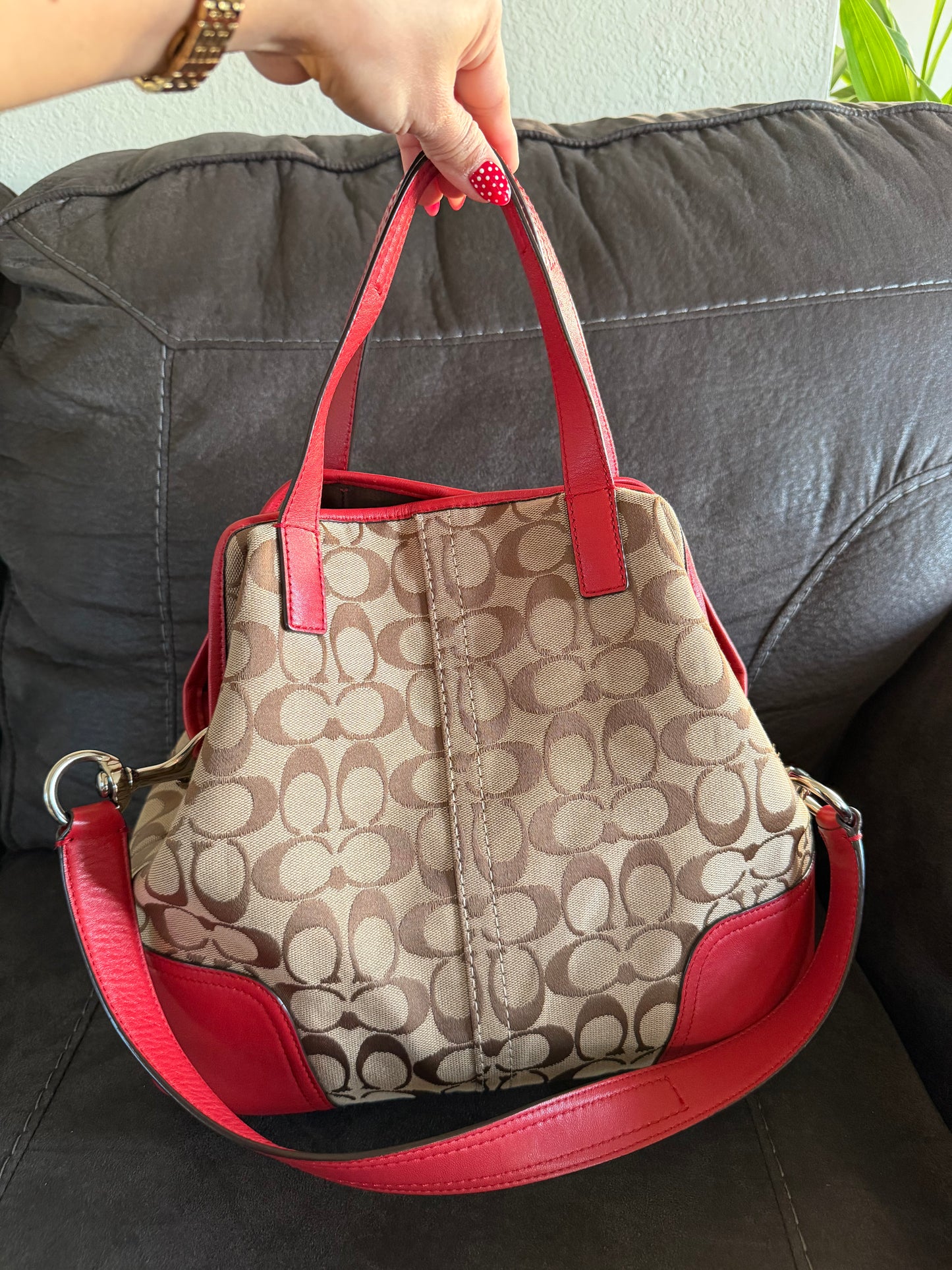Coach Hadley Signature brown/red