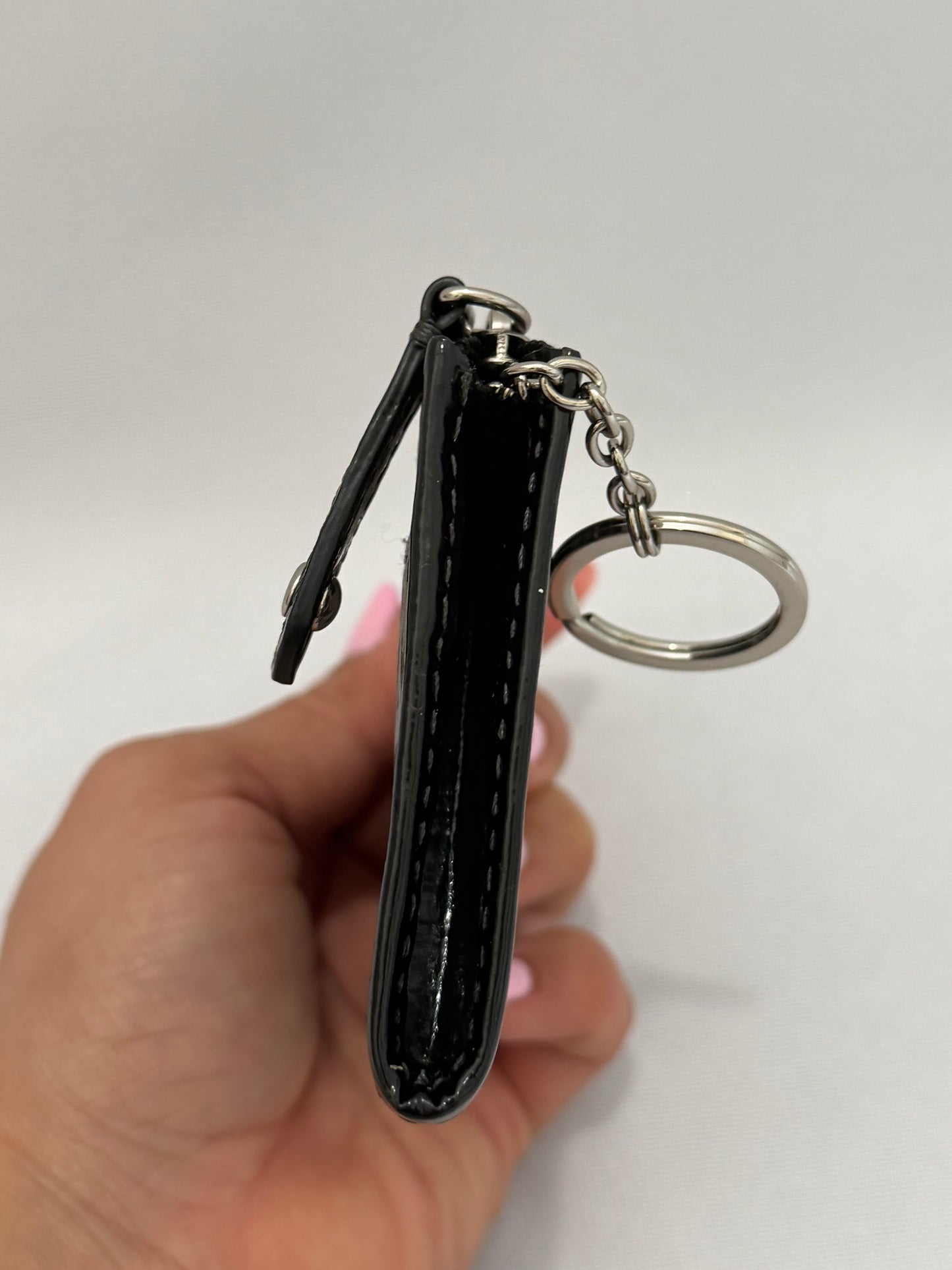 Coach Black/Grey Coin/Car Holder Animal-Print