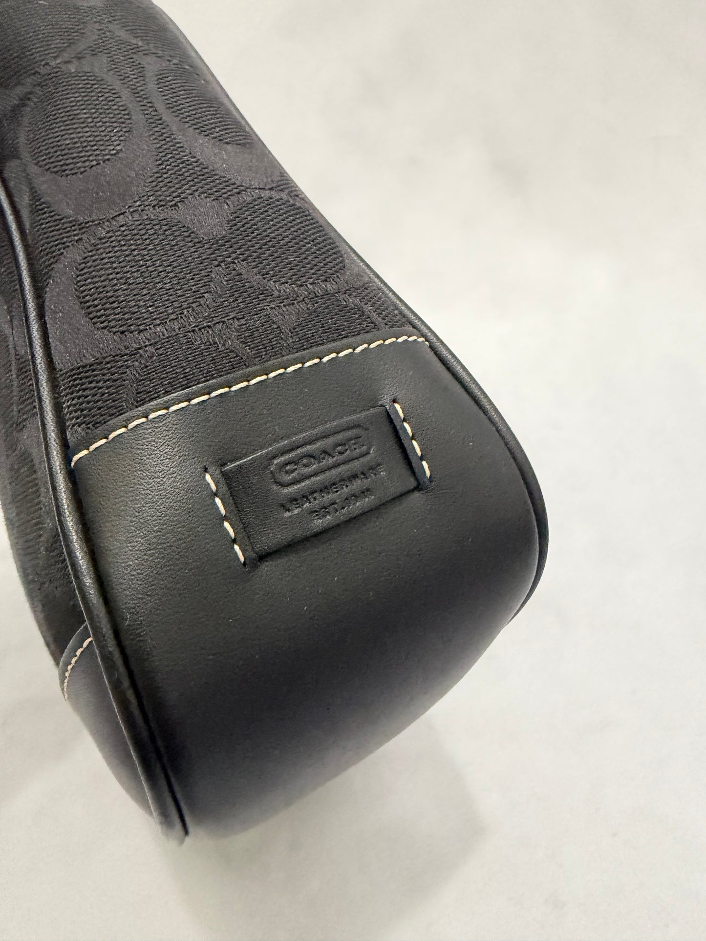Coach Mini Tote Black Signature