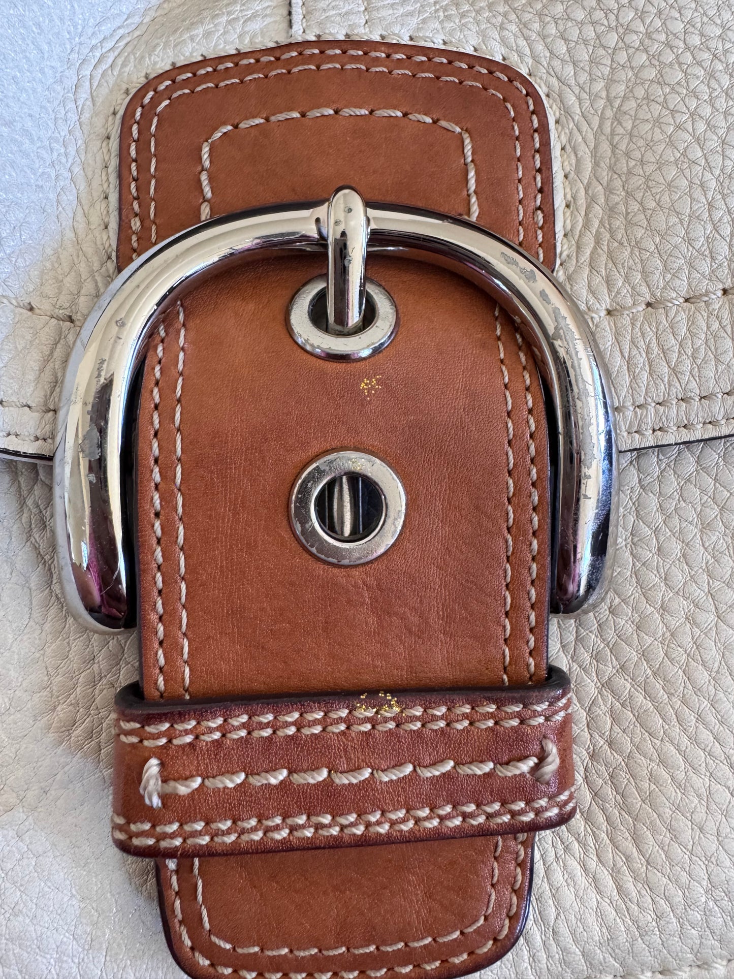 Coach SoHo Beige Leather