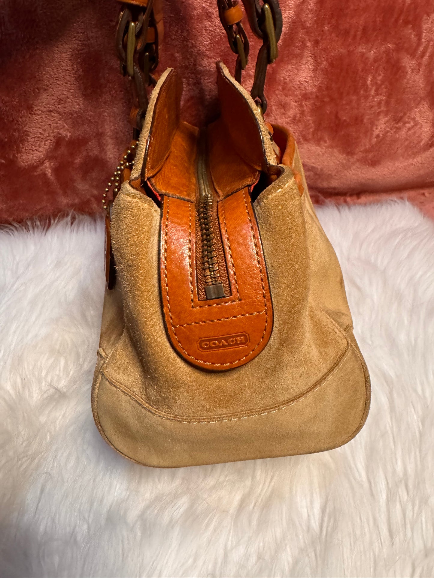 Coach Hampton Suede Boston