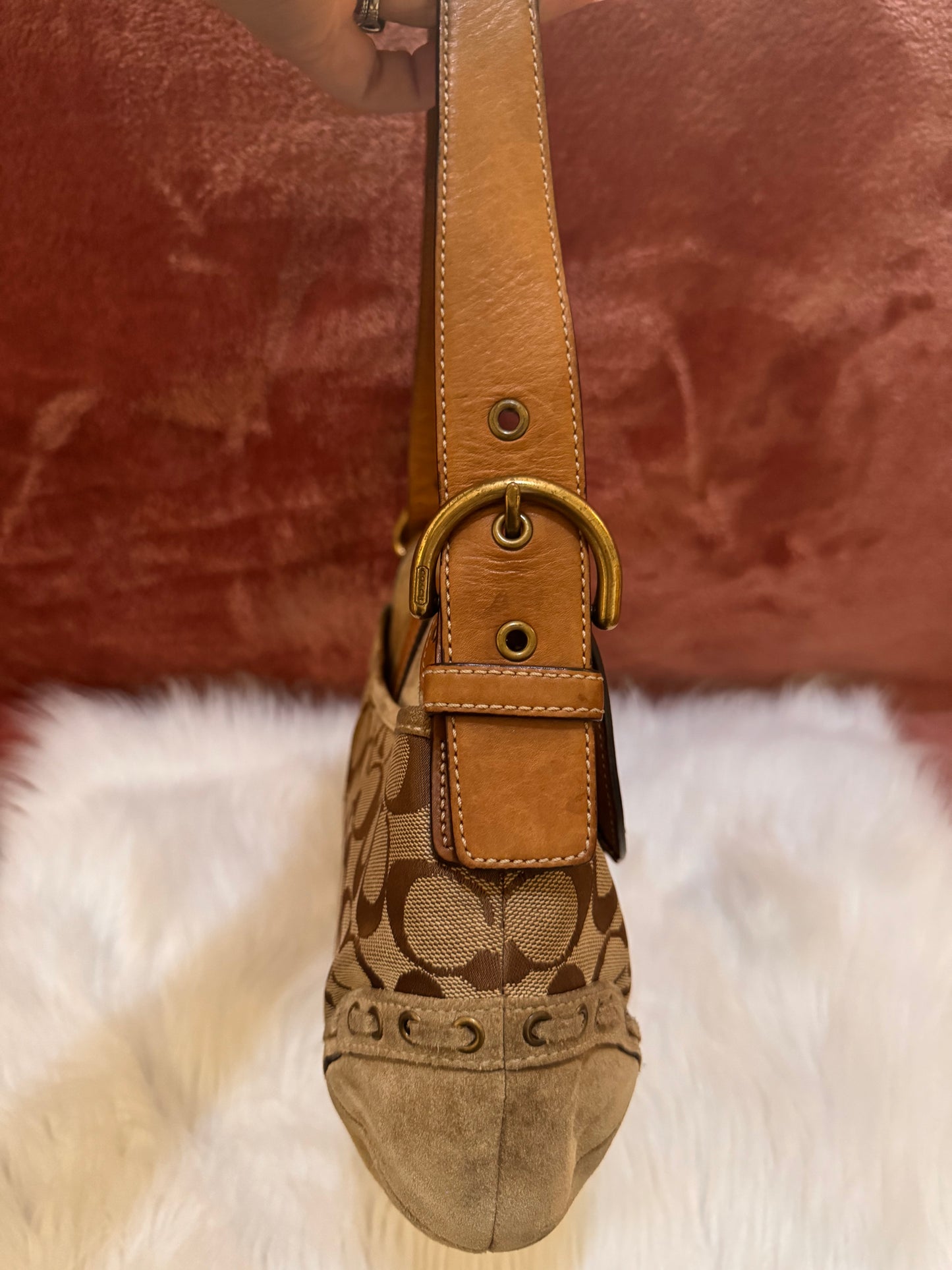 Coach SoHo Canvas, Leather and Suede