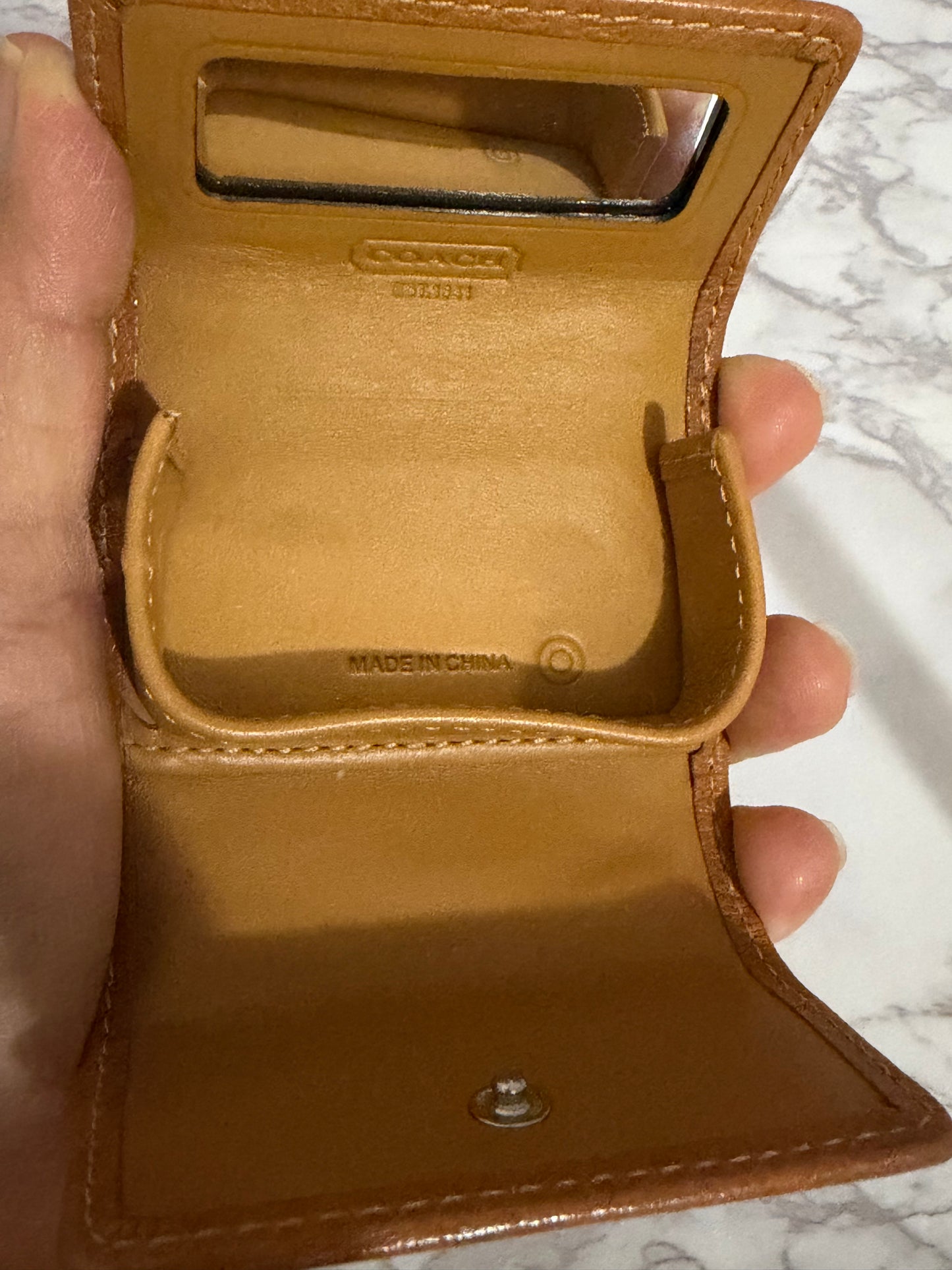 Coach Lilac Contact Lens Case with Mirror