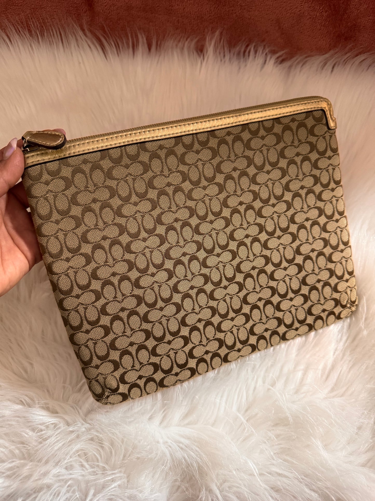 Coach Signature Jacquard Tablet Case