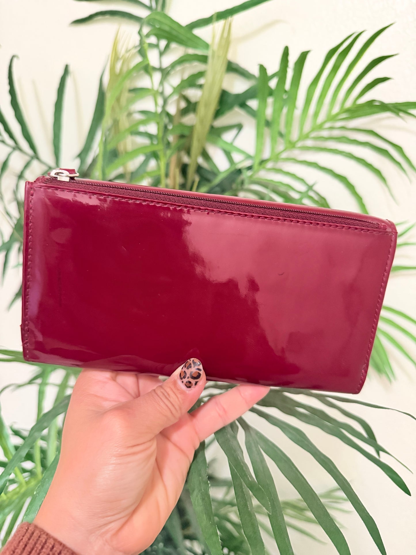 Coach Alexandra patent leather wallet