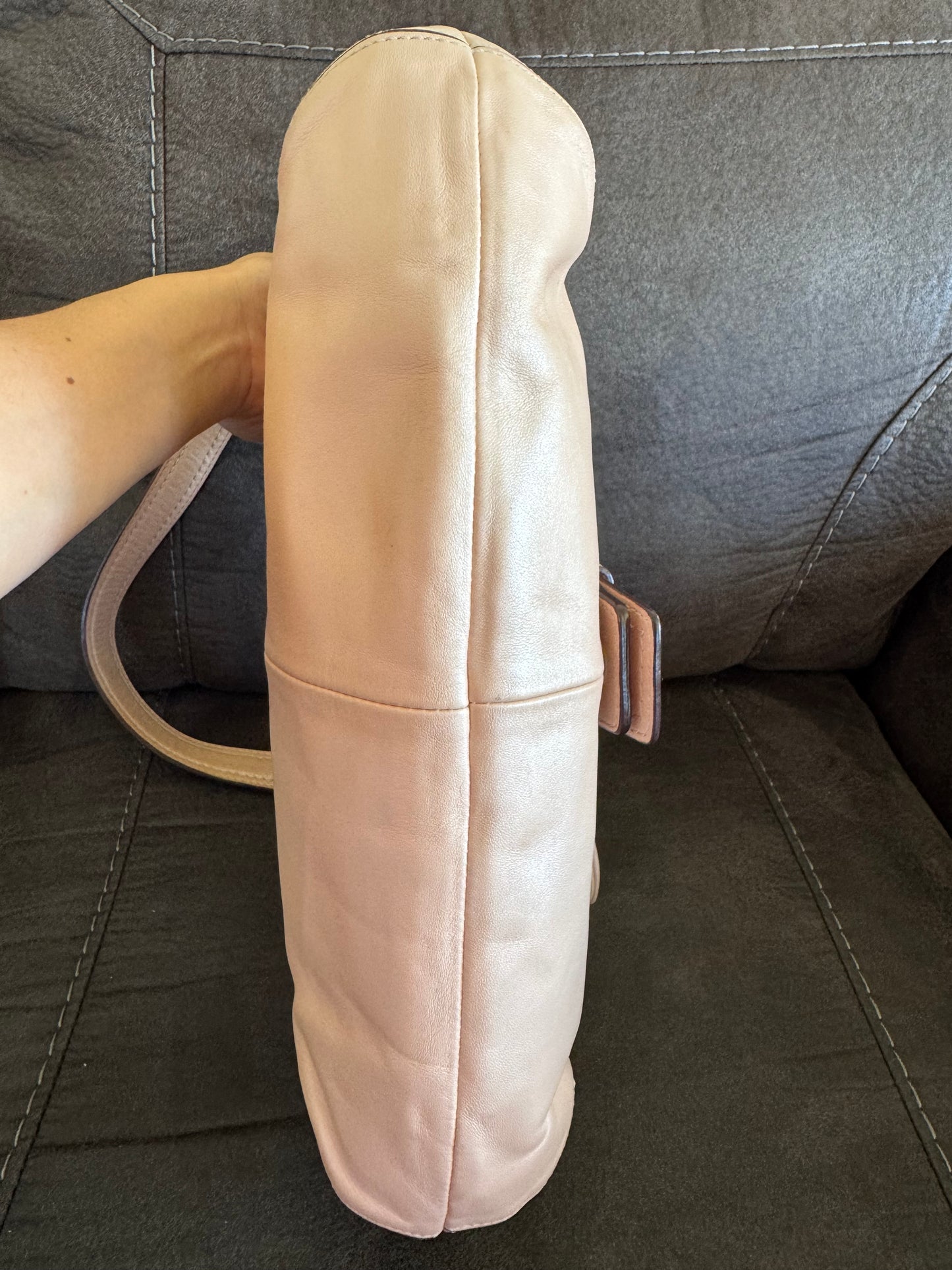 Coach Pearlized Light Pink Soho Leather