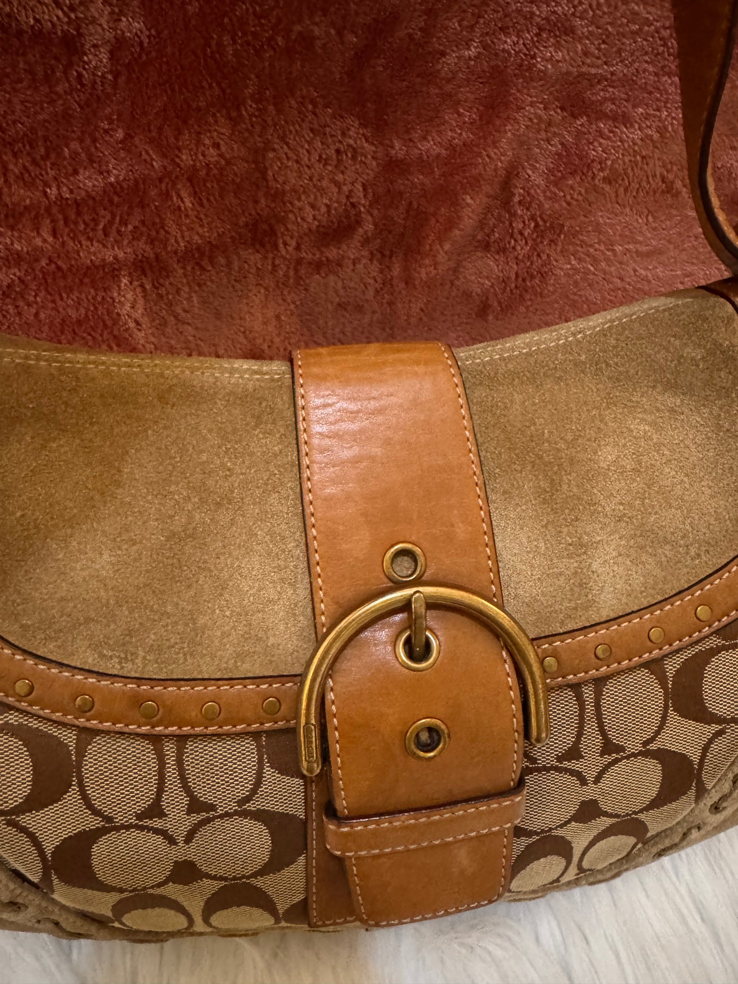 Coach SoHo Canvas, Leather and Suede