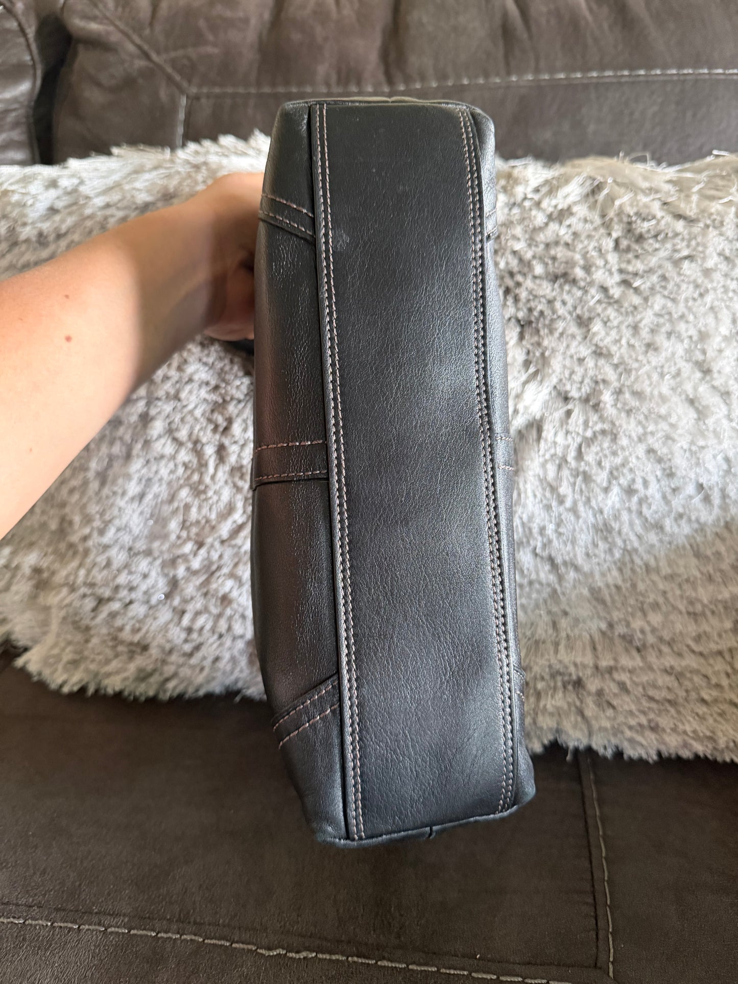 Coach Hampton Demi Black Leather