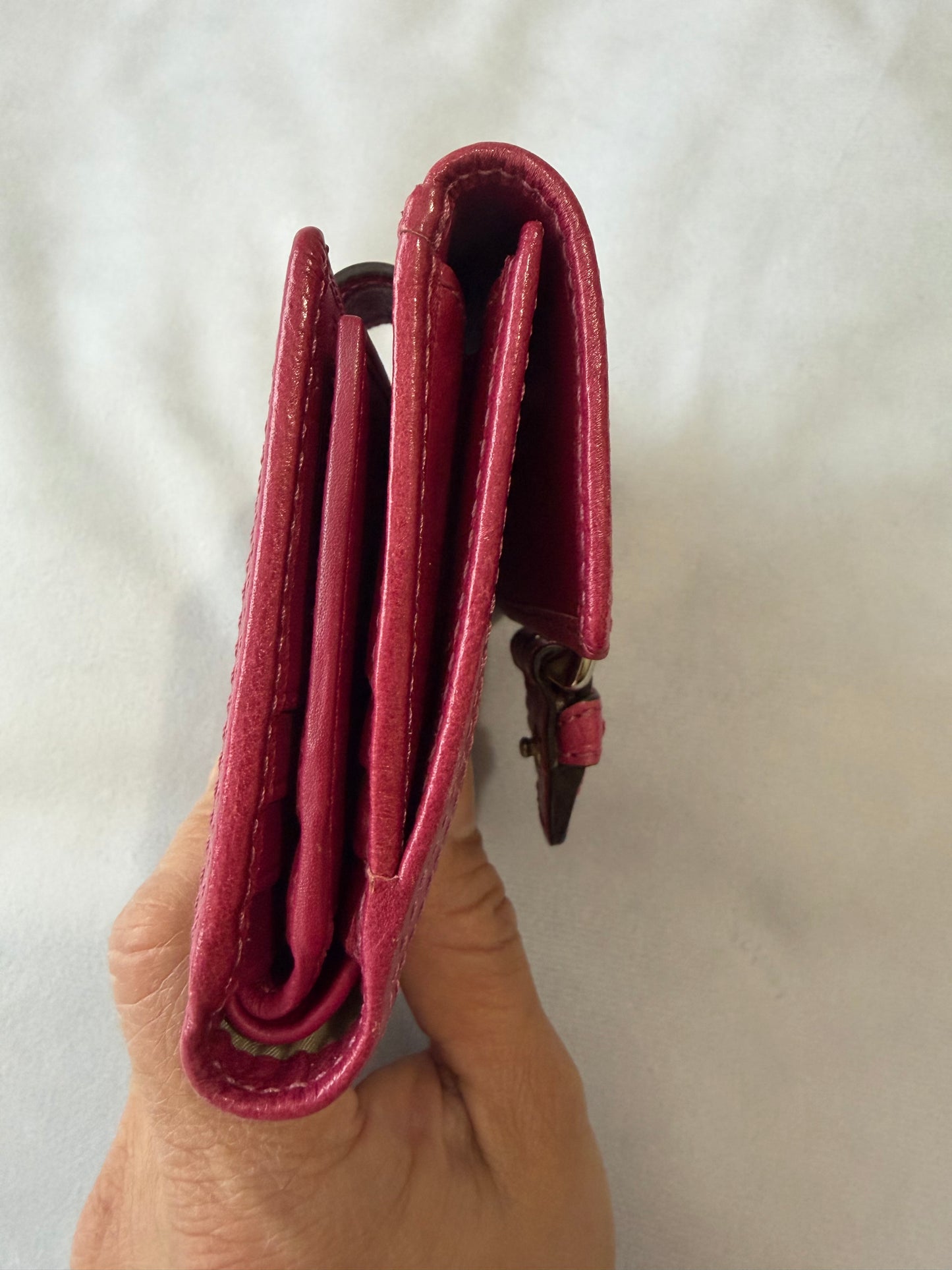 Coach Soho Wallet Fucsia/Beige