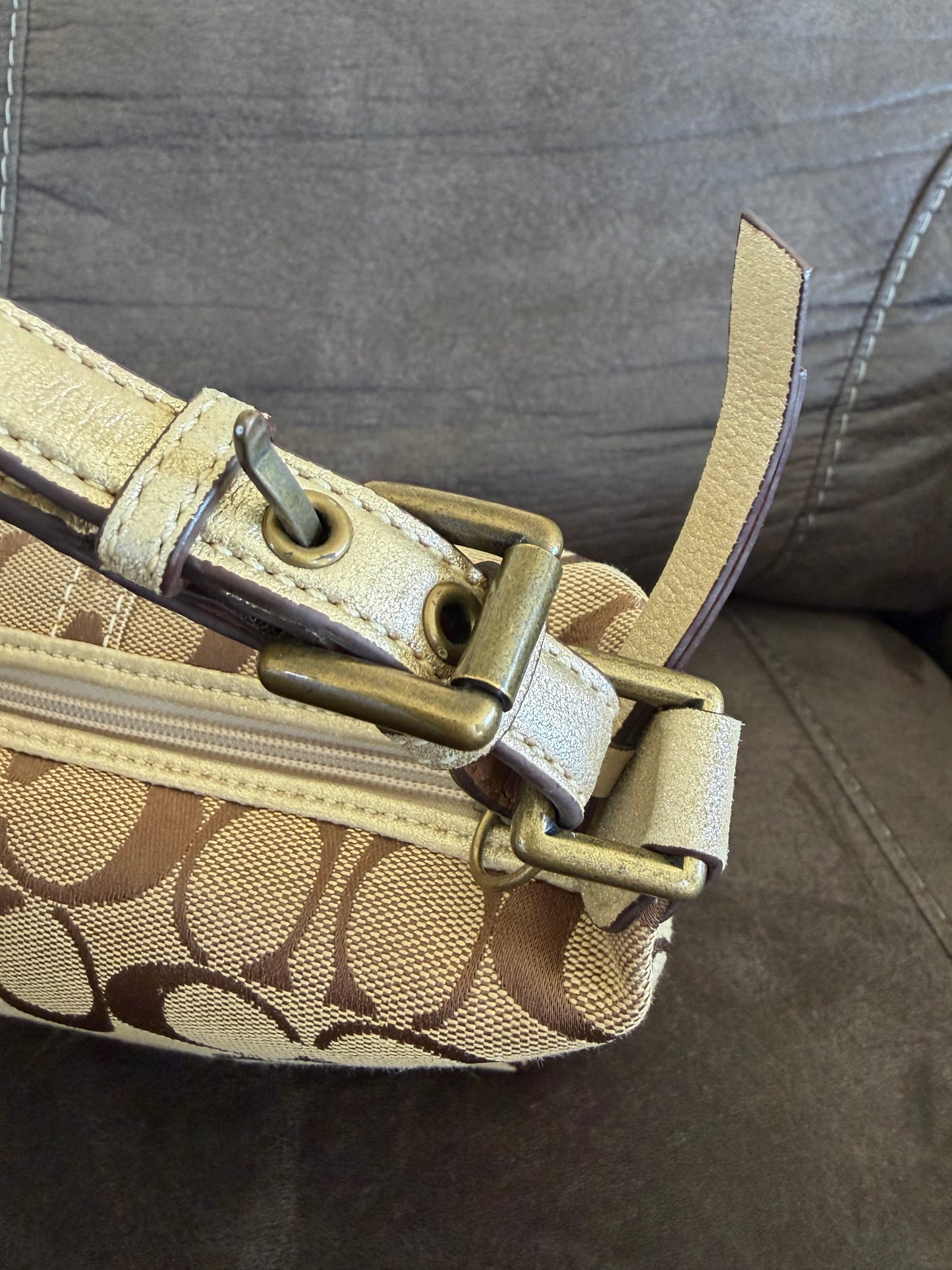 Coach Mini Bag/Baguette Brown/Beige