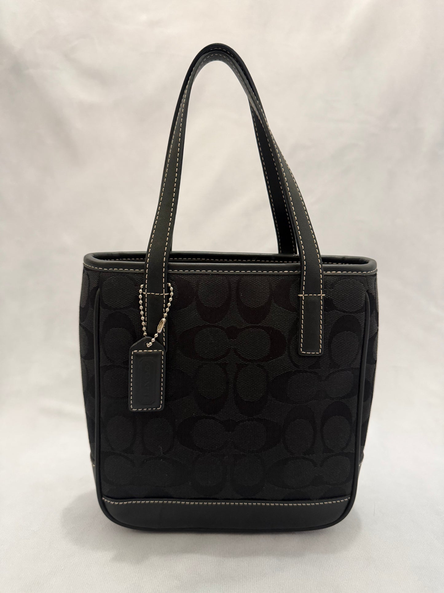 Coach Mini Tote Black Signature