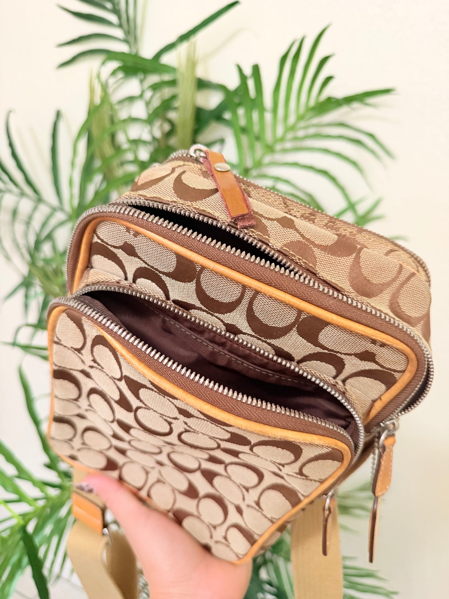Coach Signature crossbody bag