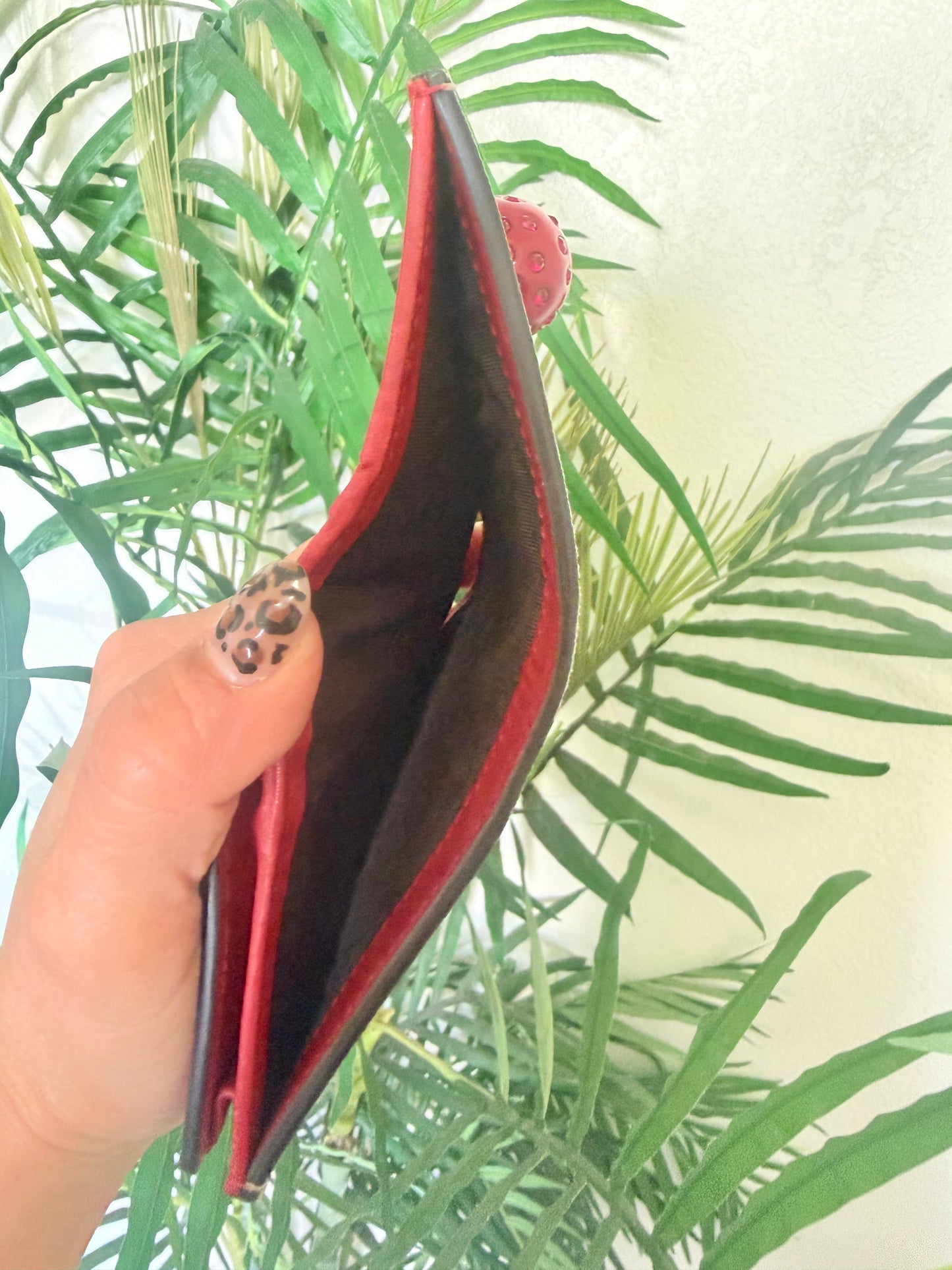 Gucci GG Crystal Cherry Wallet