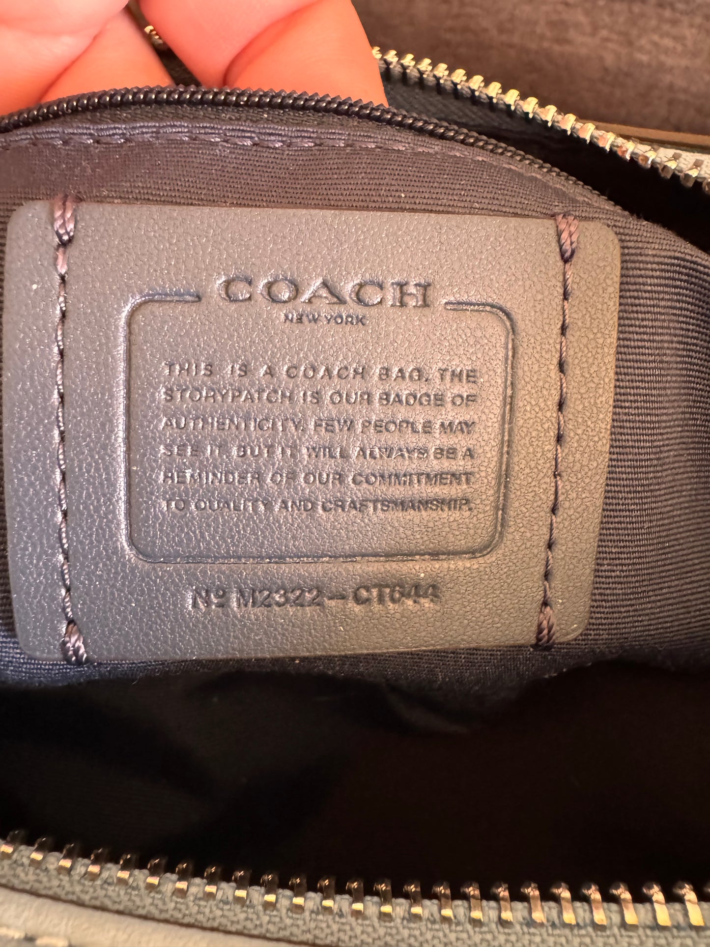 Coach Pace Light Blue  Shoulder Bag