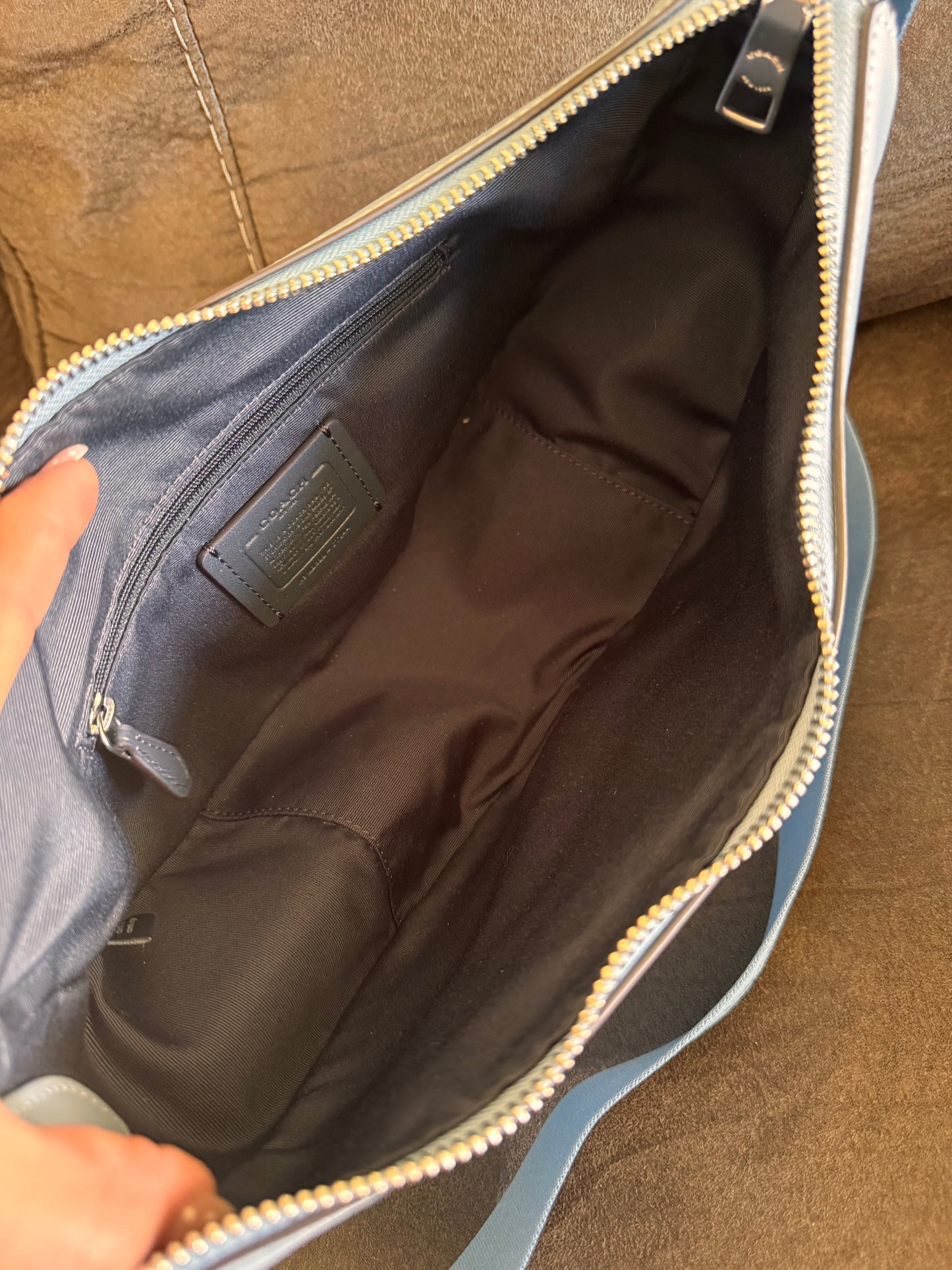 Coach Pace Light Blue  Shoulder Bag