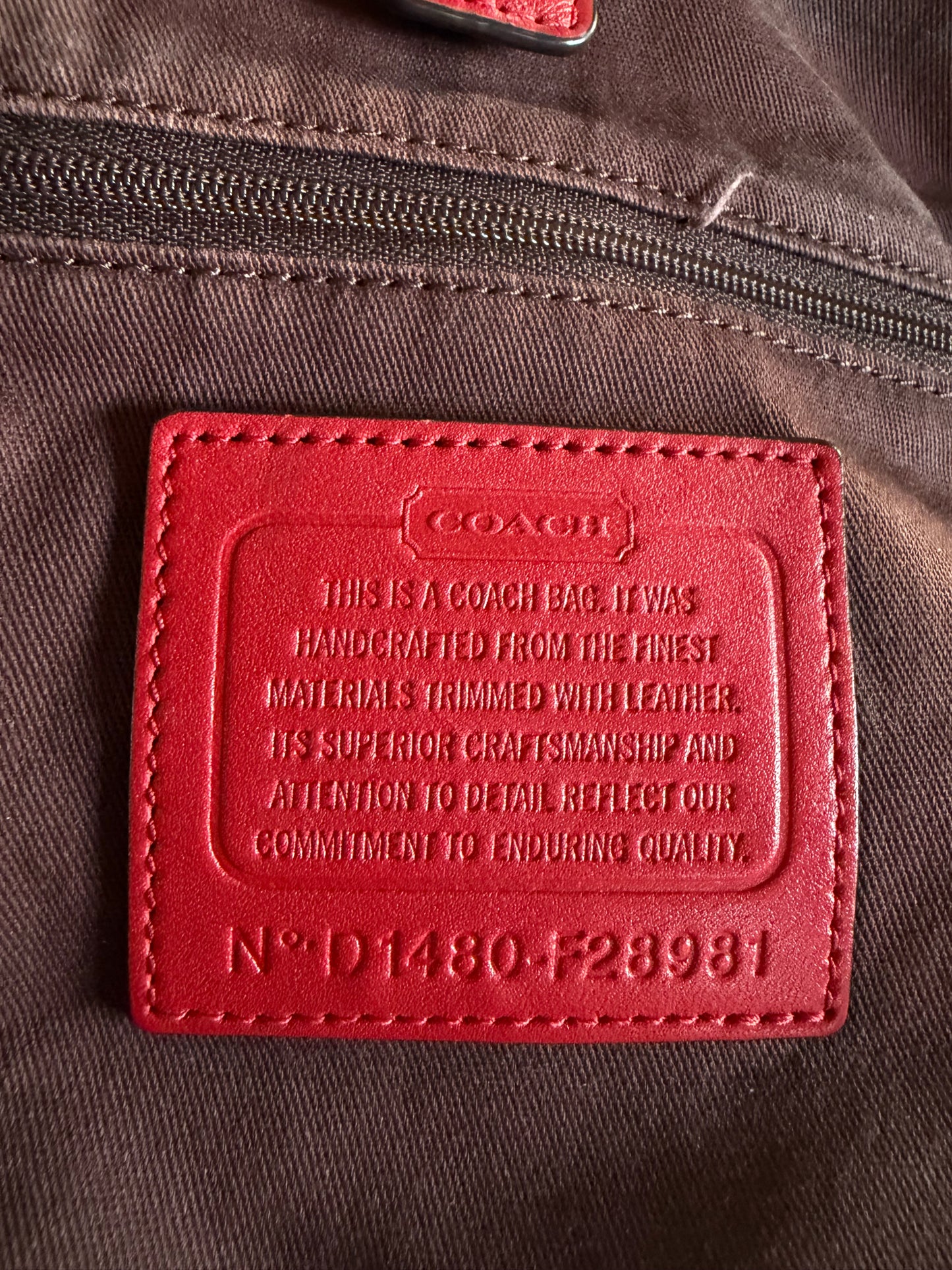 Coach Hadley Signature brown/red