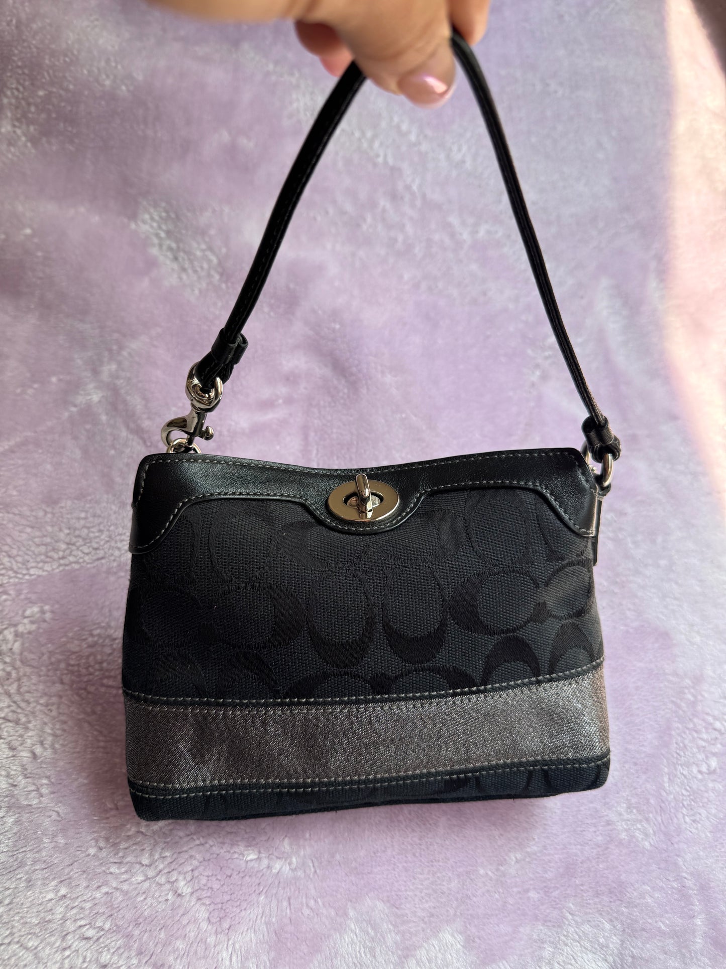 Wristlet/Purse Black Signature