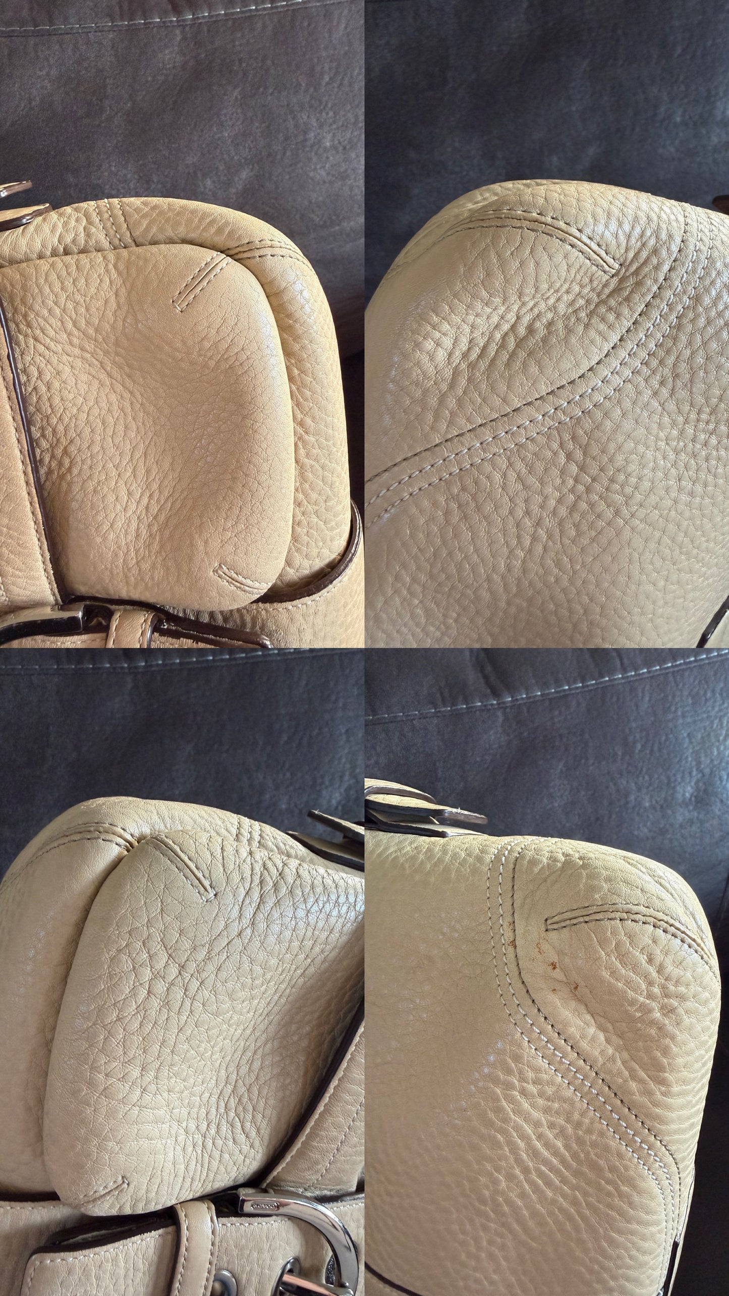 Coach Soho buckle in cream or beige