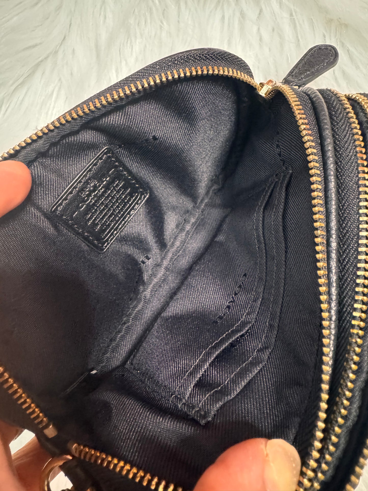 Coach Mini Jamie Camera negro