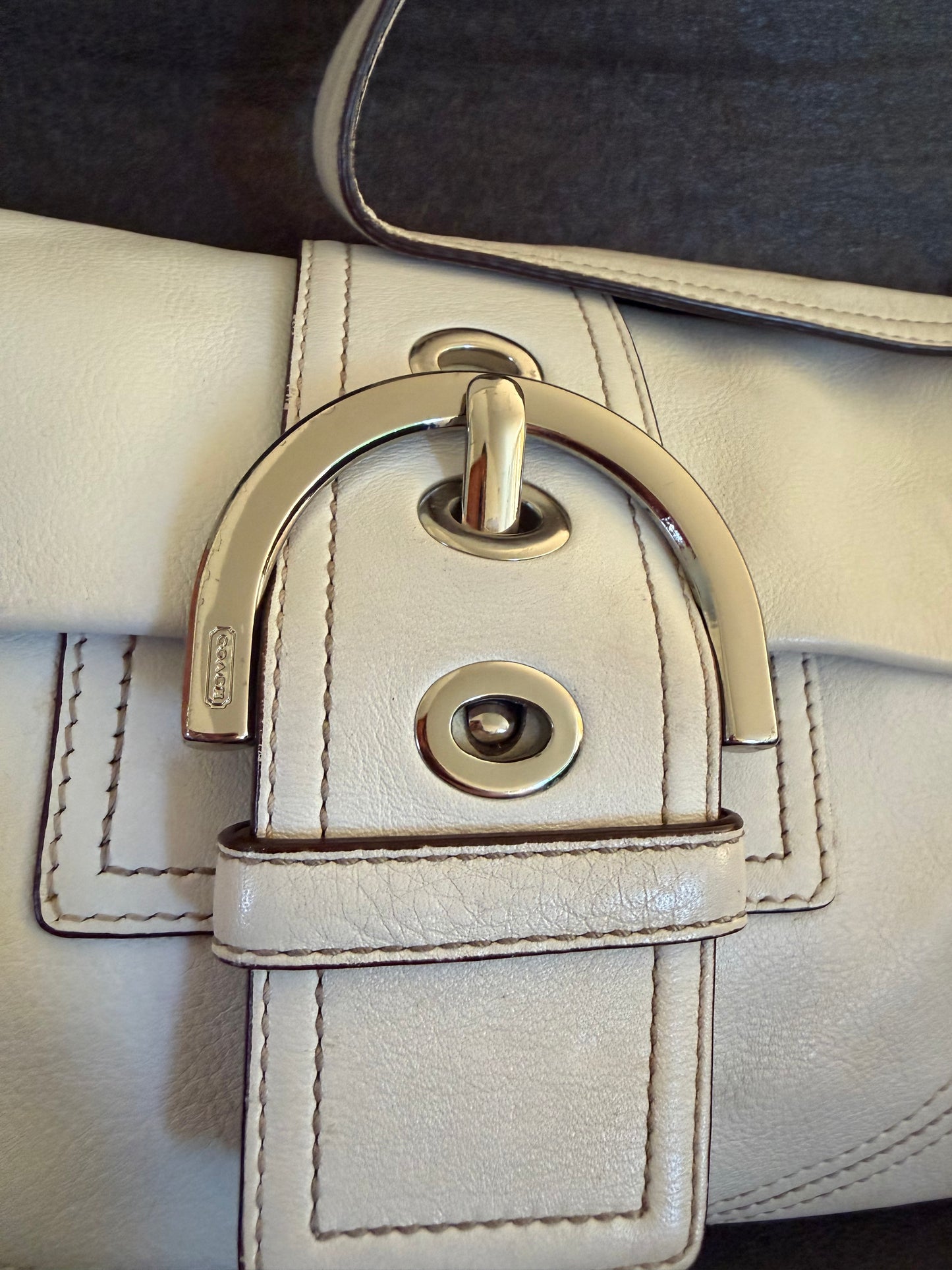 Coach Mini Soho White Leather