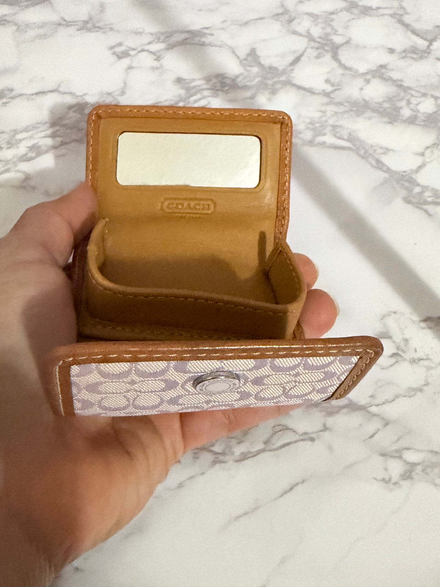 Coach Lilac Contact Lens Case with Mirror