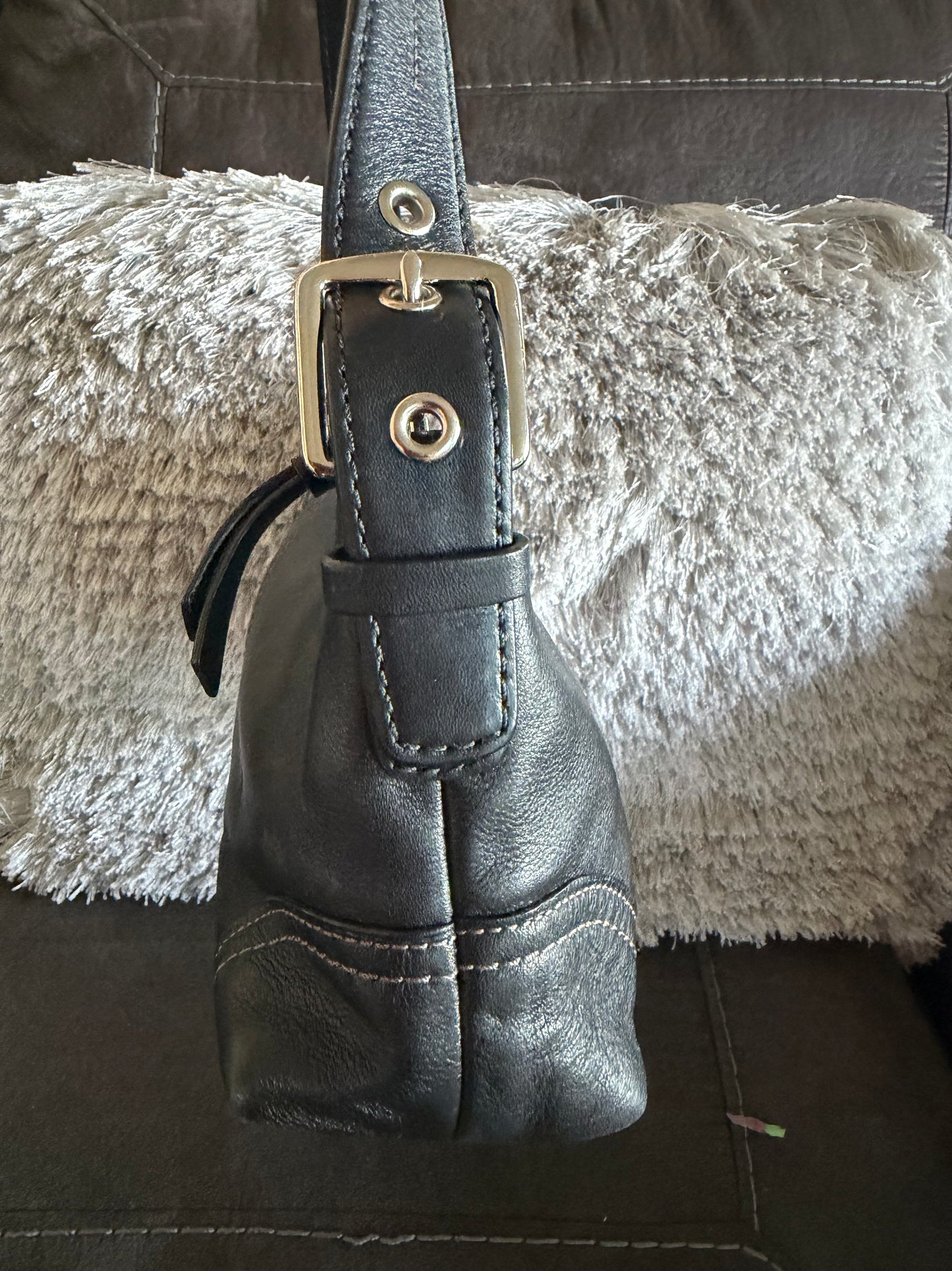 Coach Hampton Demi Black Leather