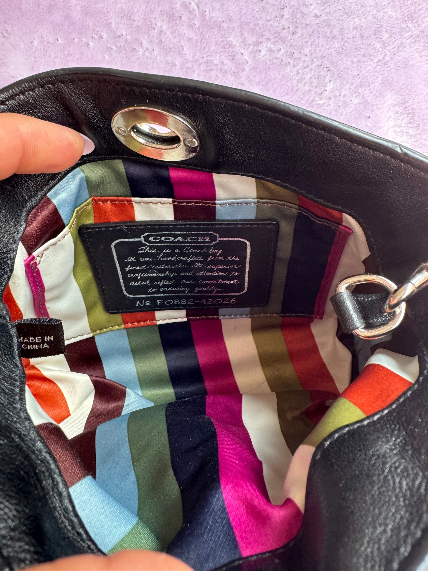 Wristlet/Purse Black Signature