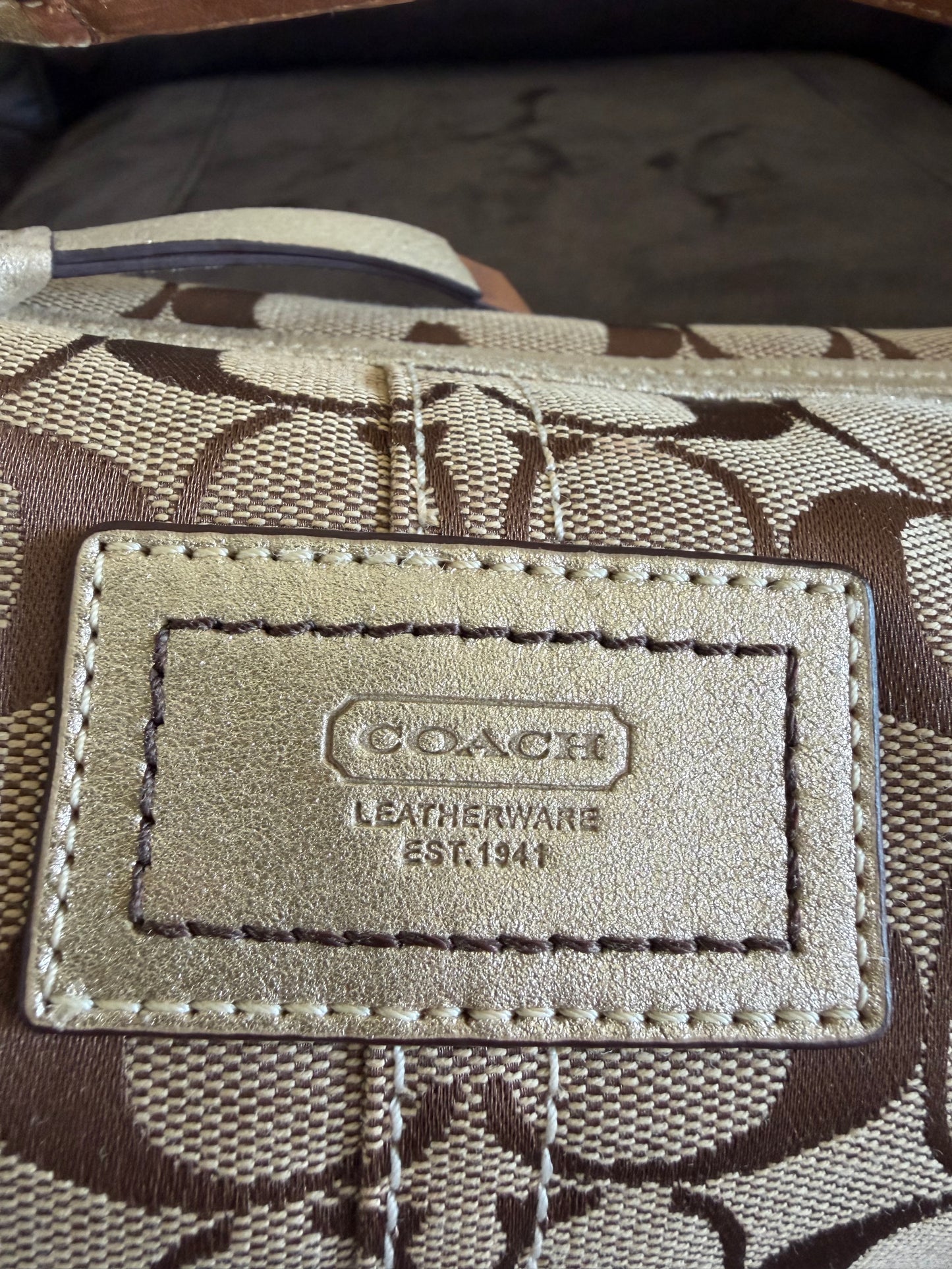 Coach Mini Bag/Baguette Brown/Beige